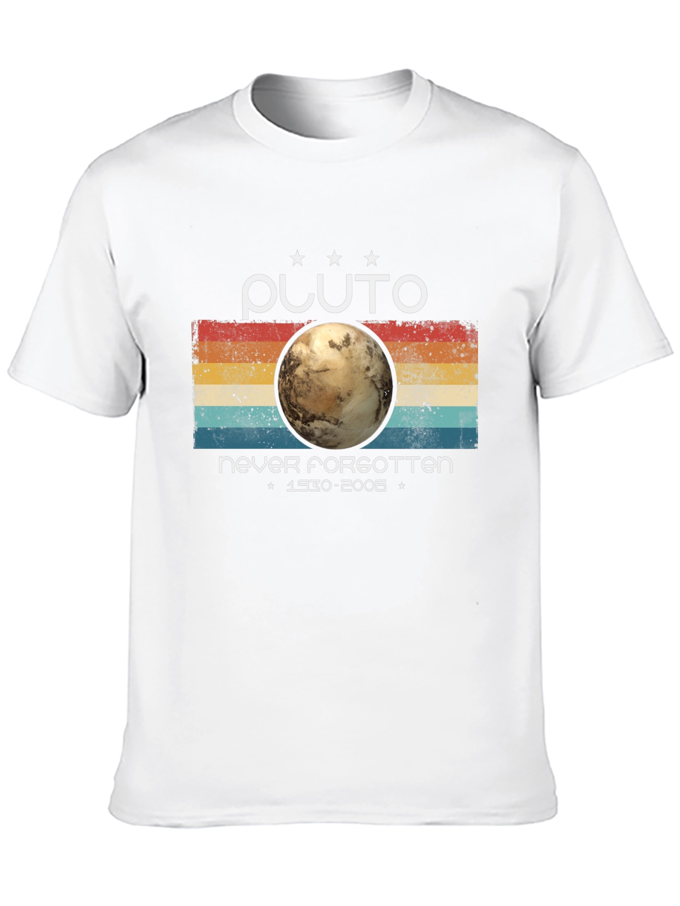 Pluto Never Forgotten Retro Style T-Shirt