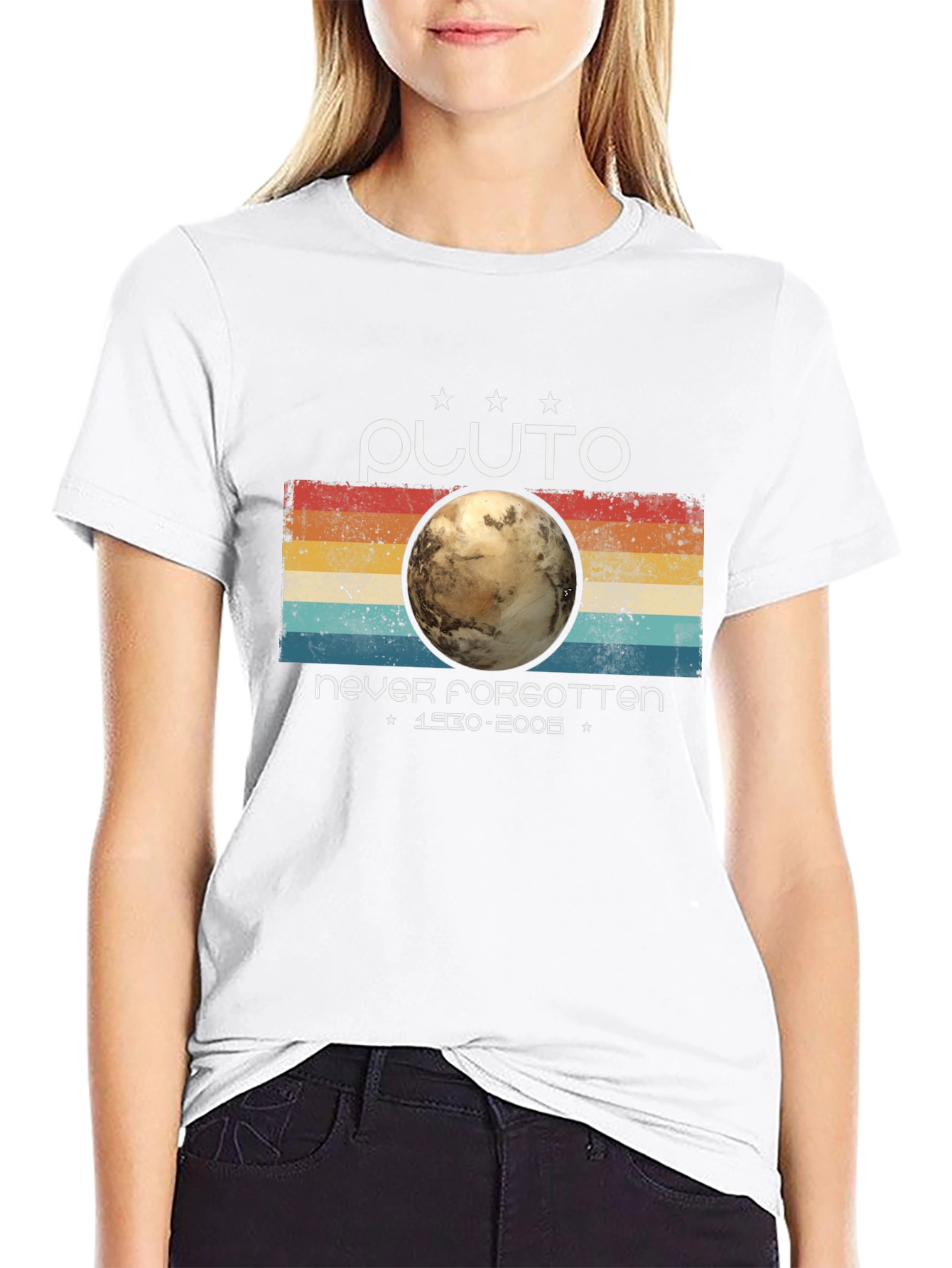 Pluto Never Forgotten Retro Style T-Shirt
