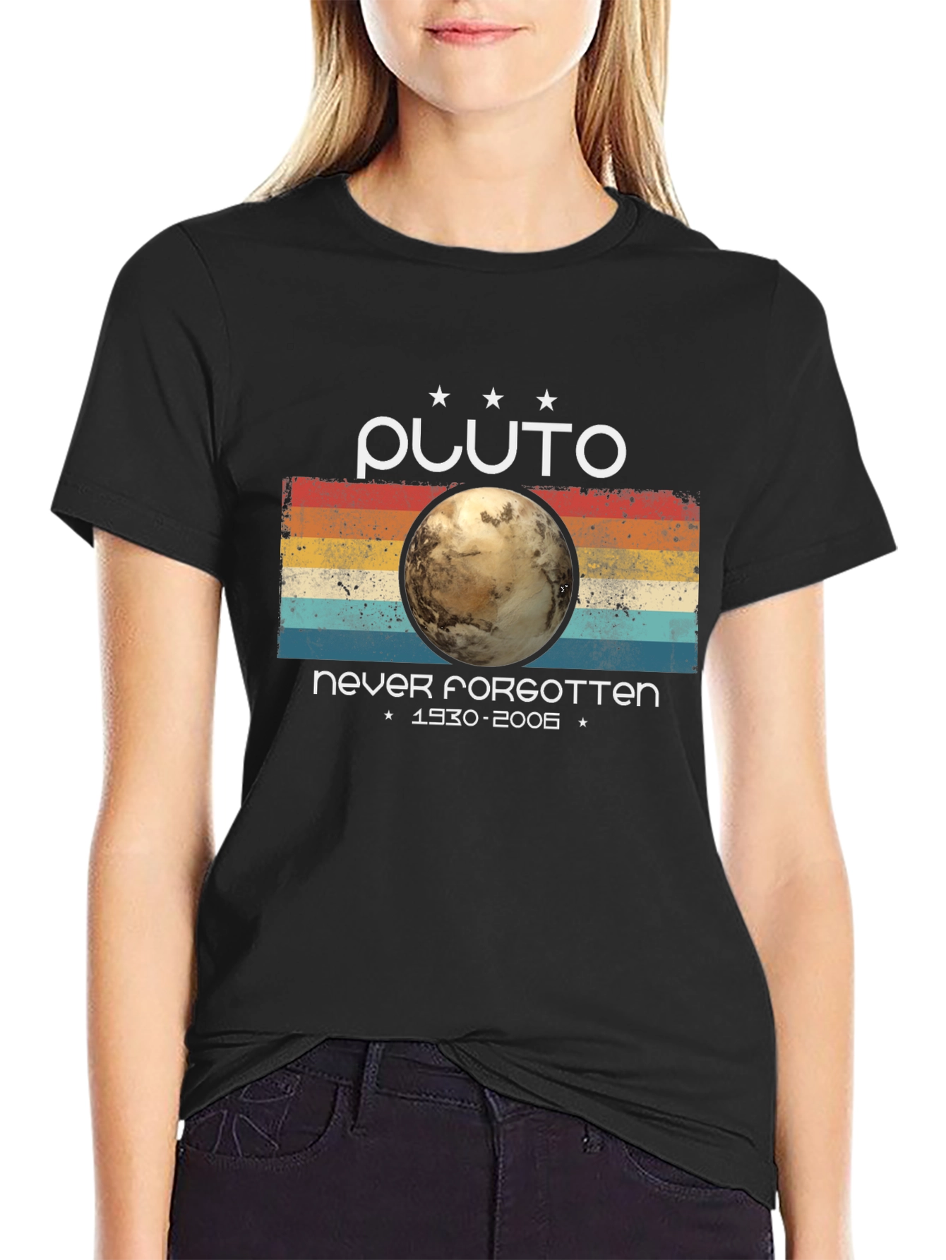 Pluto Never Forgotten Retro Style T-Shirt