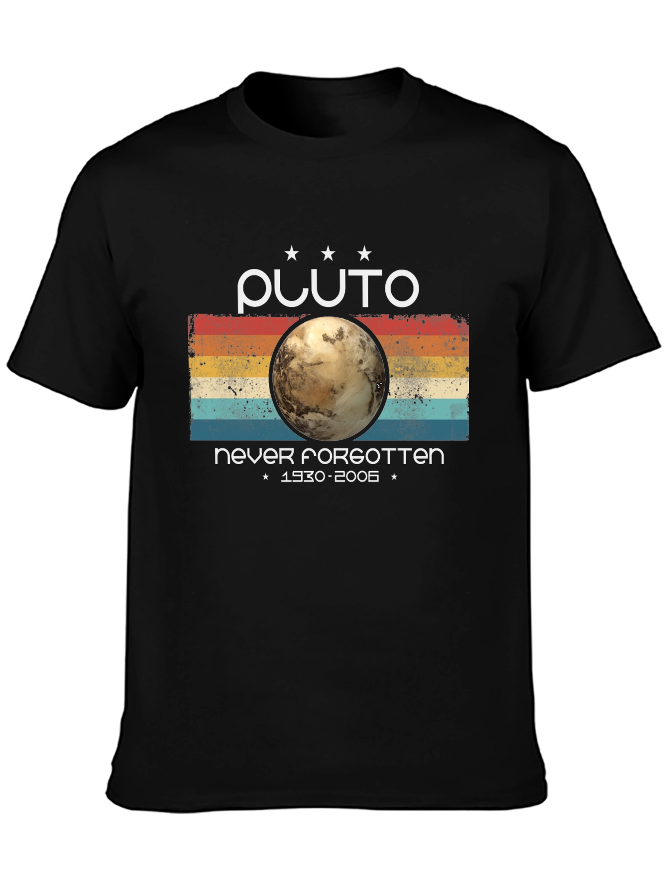 Pluto Never Forgotten Retro Style T-Shirt