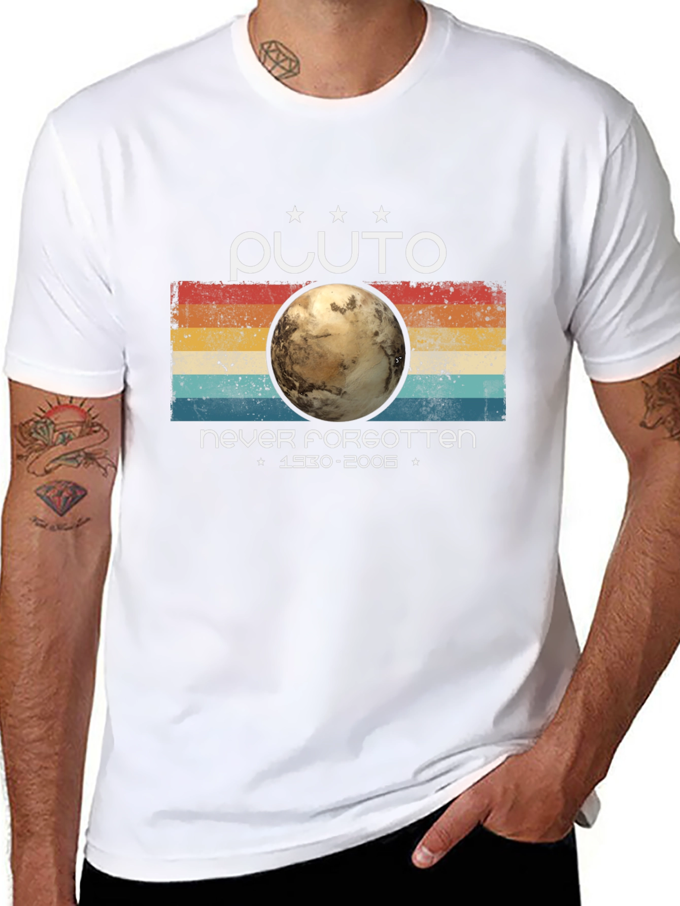 Pluto Never Forgotten Retro Style T-Shirt