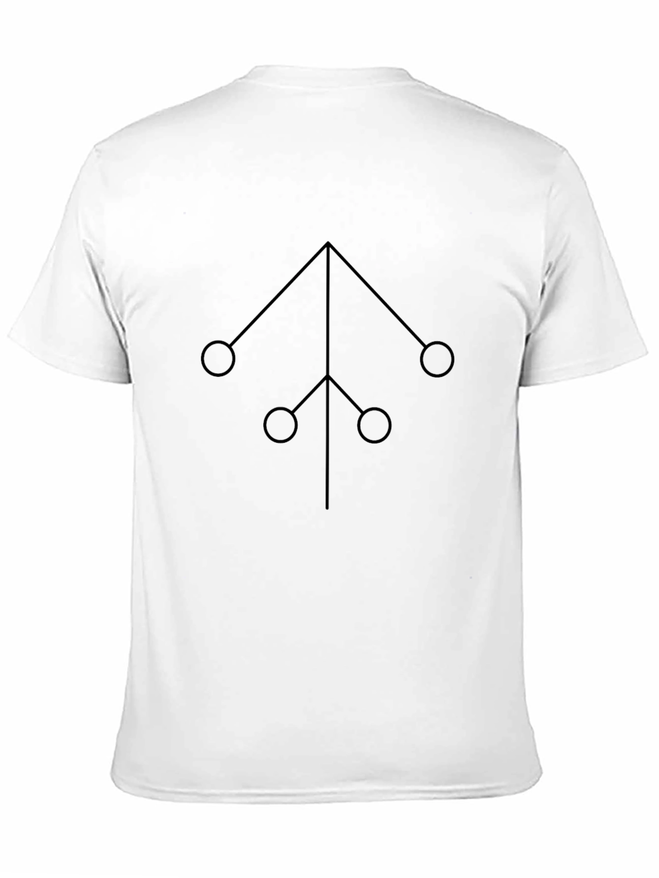 Geometric Symbol Black T-Shirt