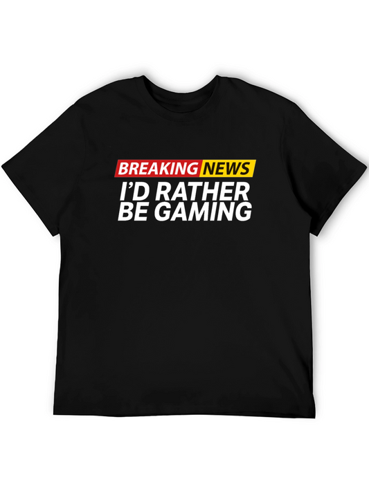 Funny Gaming T-Shirt - Breaking News Gamer Tee