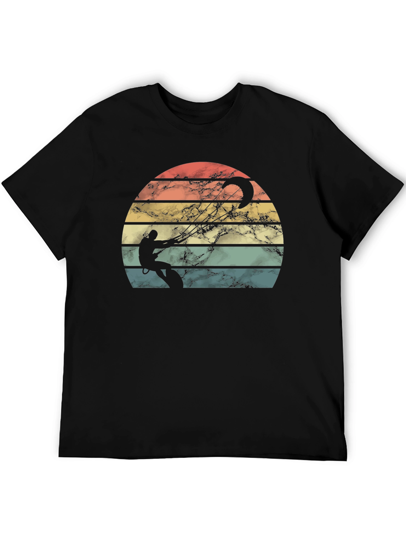 Retro Kitesurfing Sunset T-Shirt