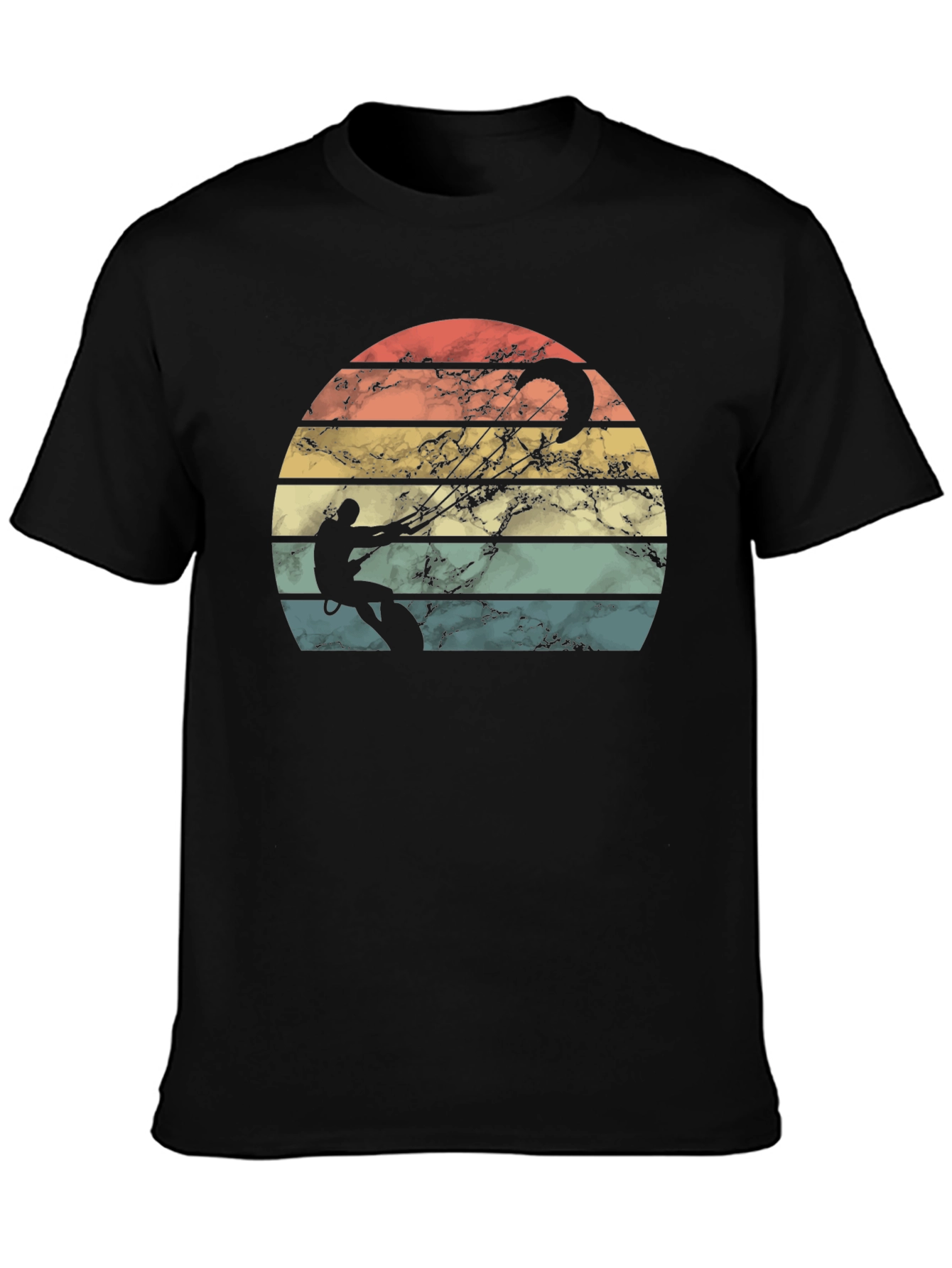 Retro Kitesurfing Sunset T-Shirt
