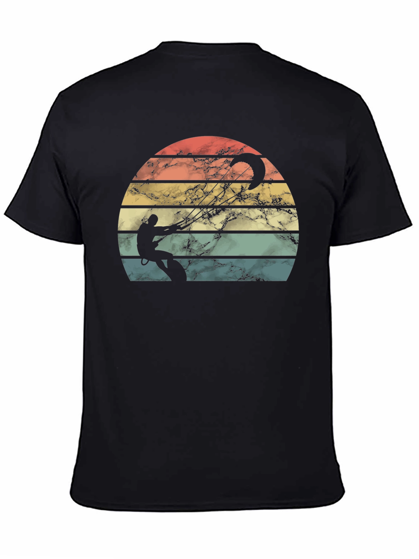 Retro Kitesurfing Sunset T-Shirt