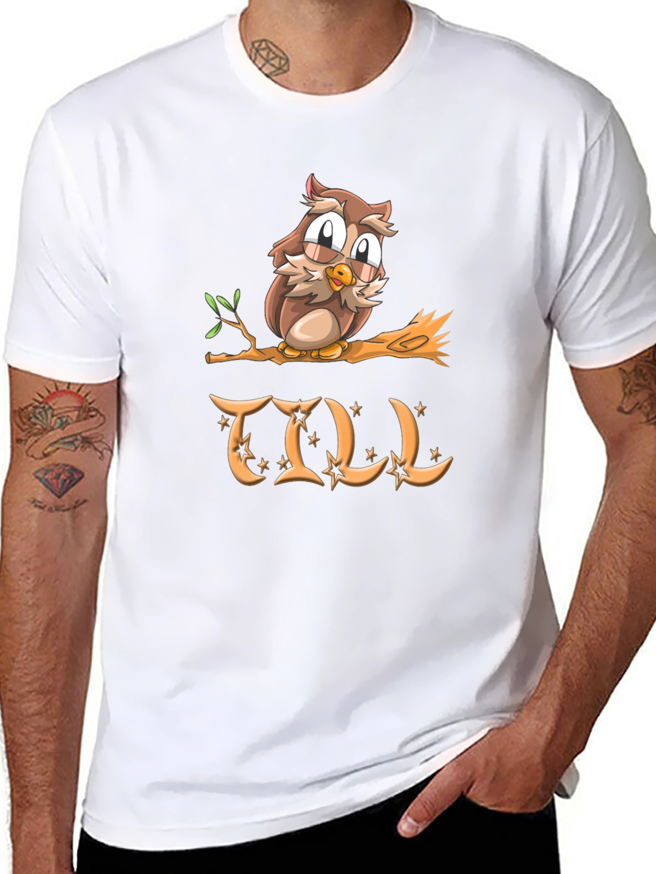 Owl on Branch T-Shirt
