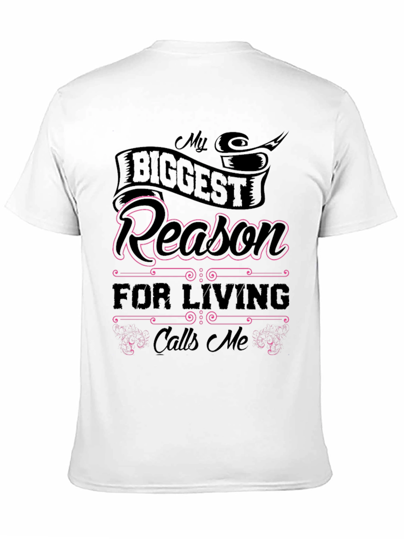 My Biggest Reason Black Graphic T-Shirt