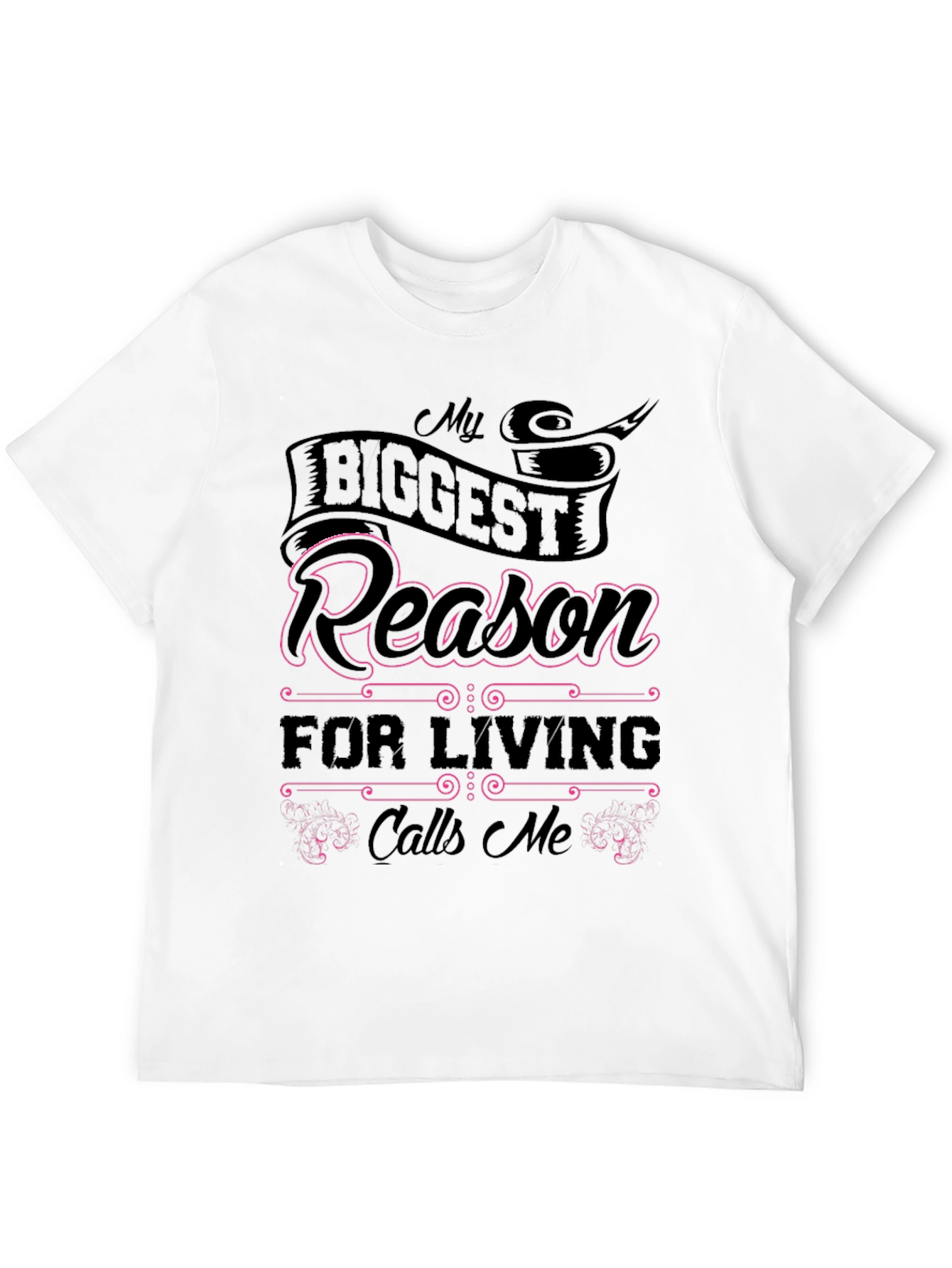 My Biggest Reason Black Graphic T-Shirt