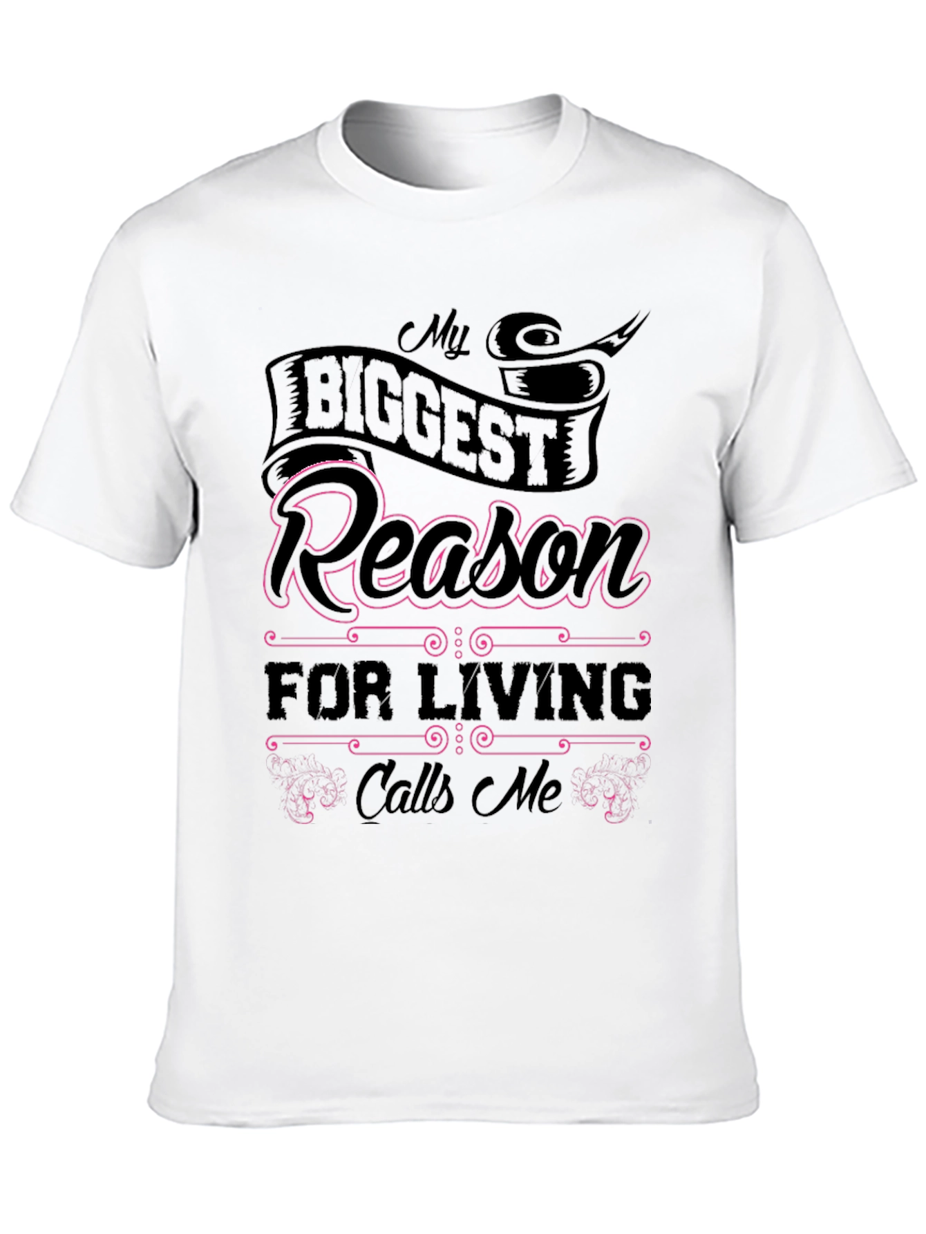 My Biggest Reason Black Graphic T-Shirt