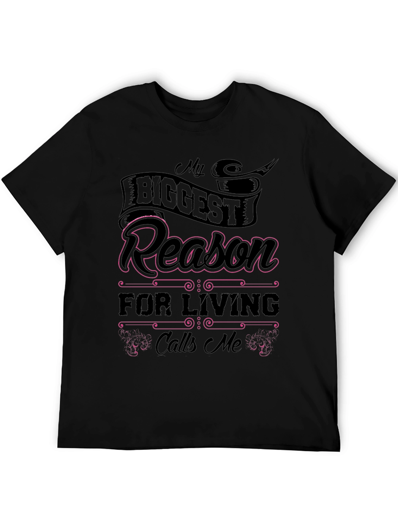 My Biggest Reason Black Graphic T-Shirt