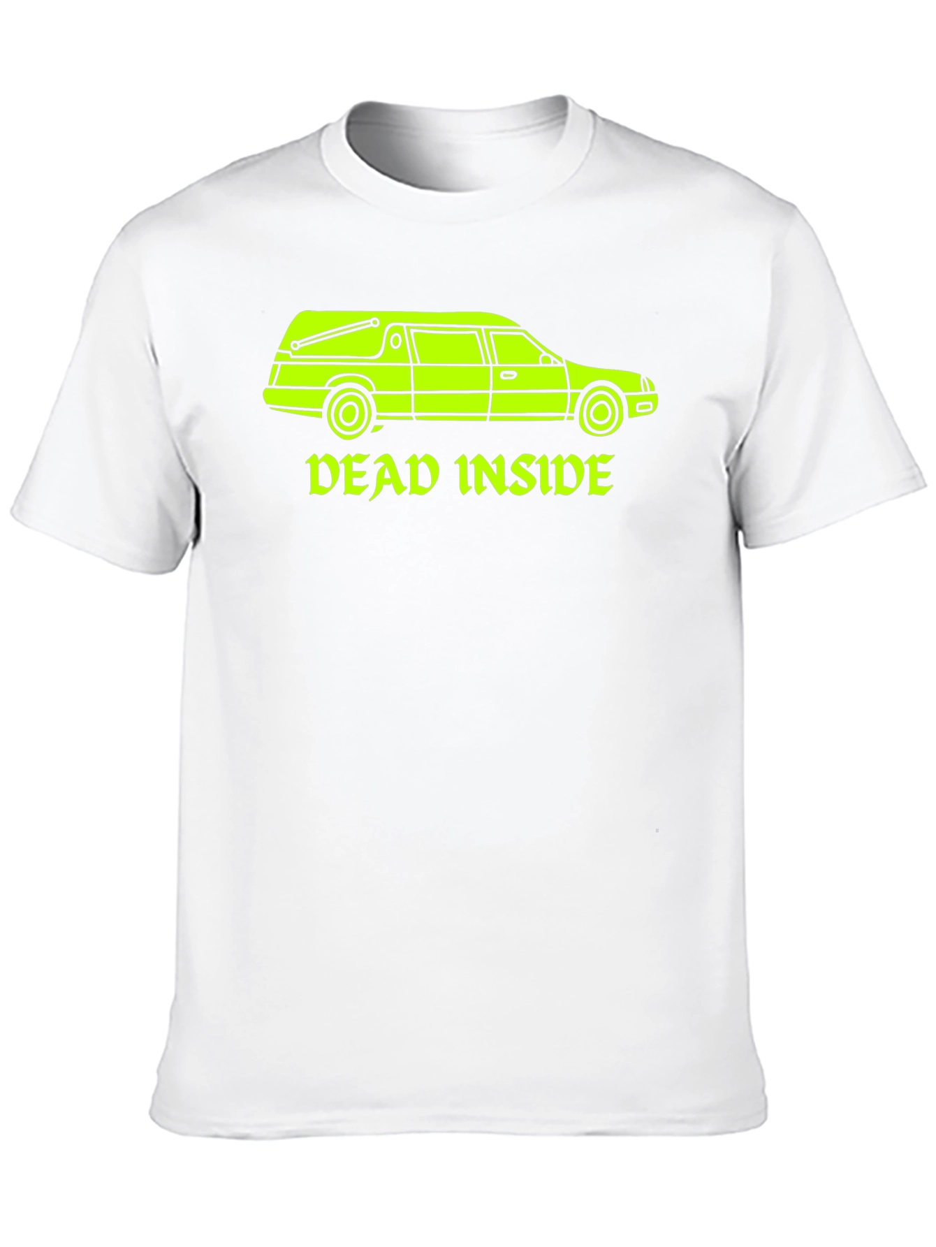 Dead Inside Hearse Graphic T-Shirt - Black