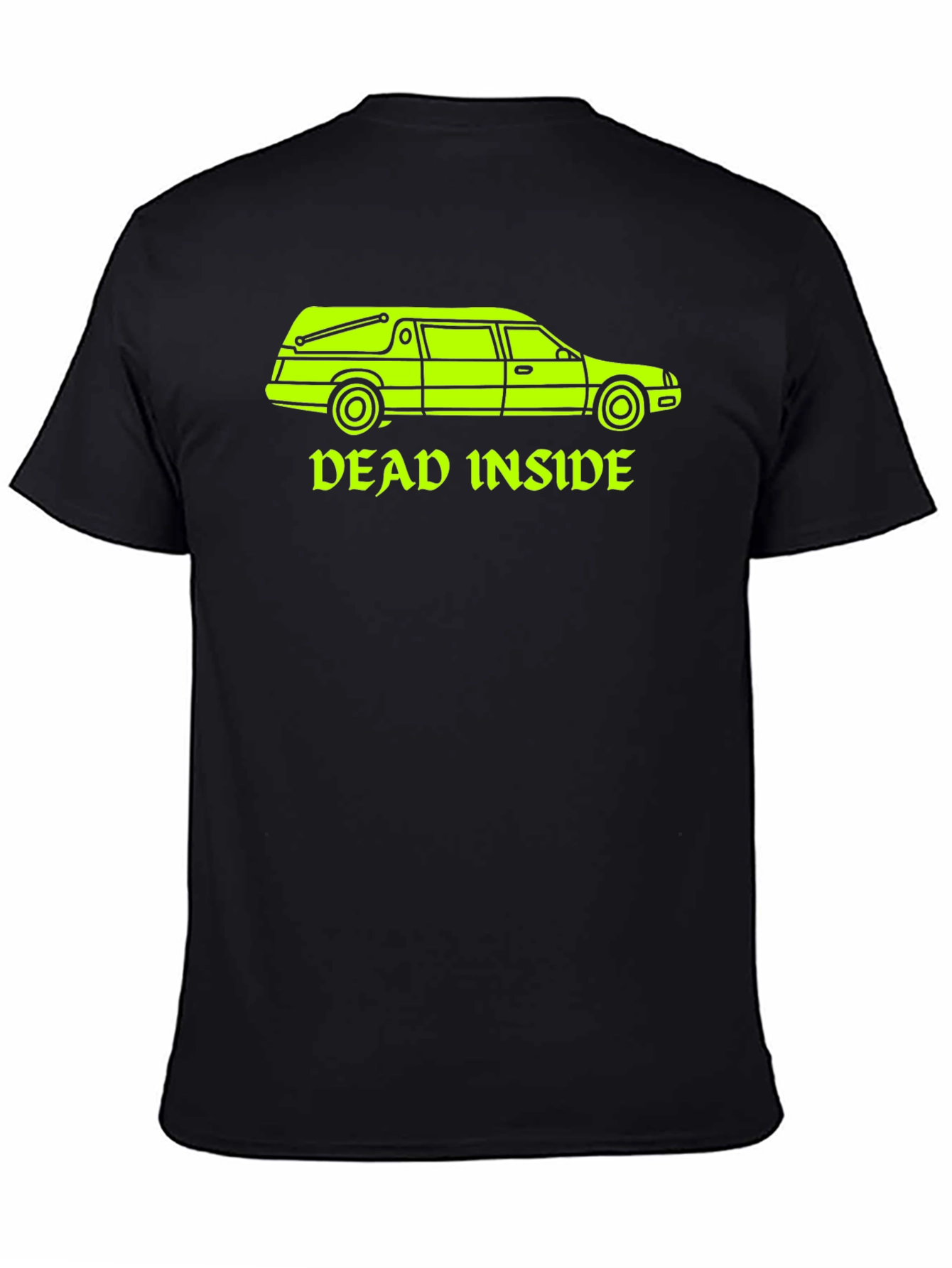 Dead Inside Hearse Graphic T-Shirt - Black