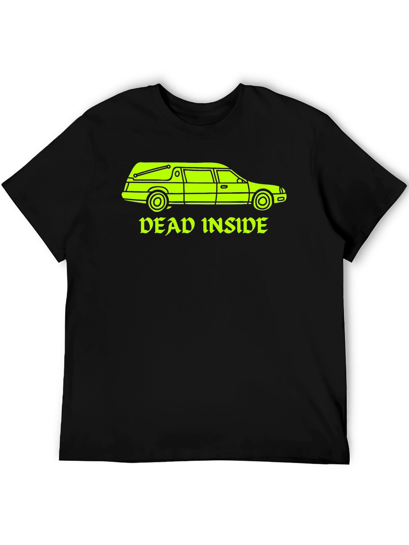 Dead Inside Hearse Graphic T-Shirt - Black