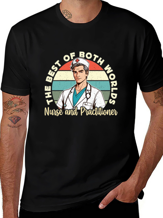 Best of Both Worlds Nurse Practitioner Graphic Tee
