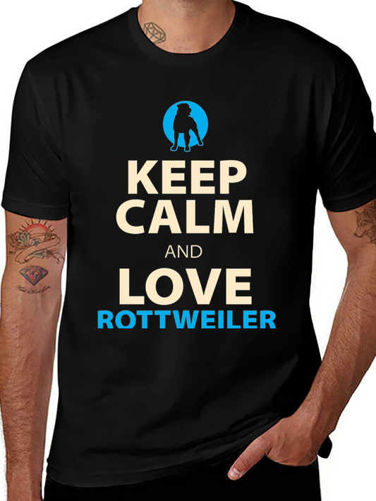 Keep Calm and Love Rottweiler T-Shirt