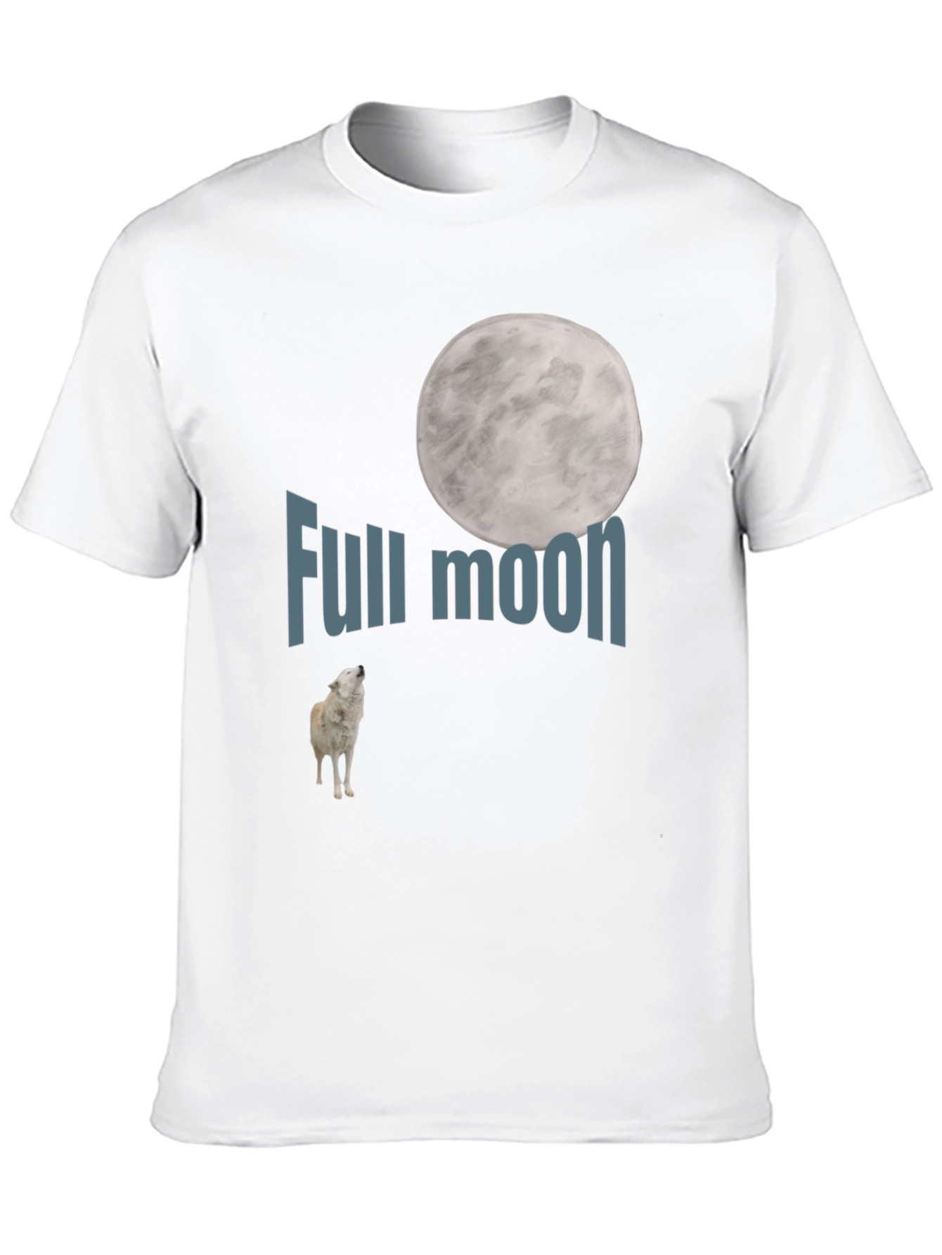 Full Moon Wolf Graphic Tee