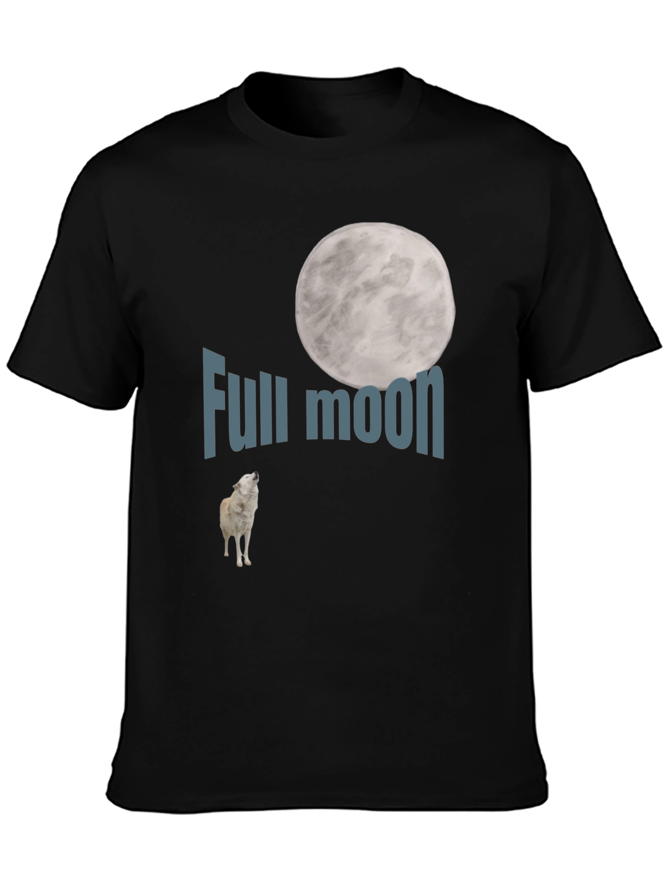 Full Moon Wolf Graphic Tee