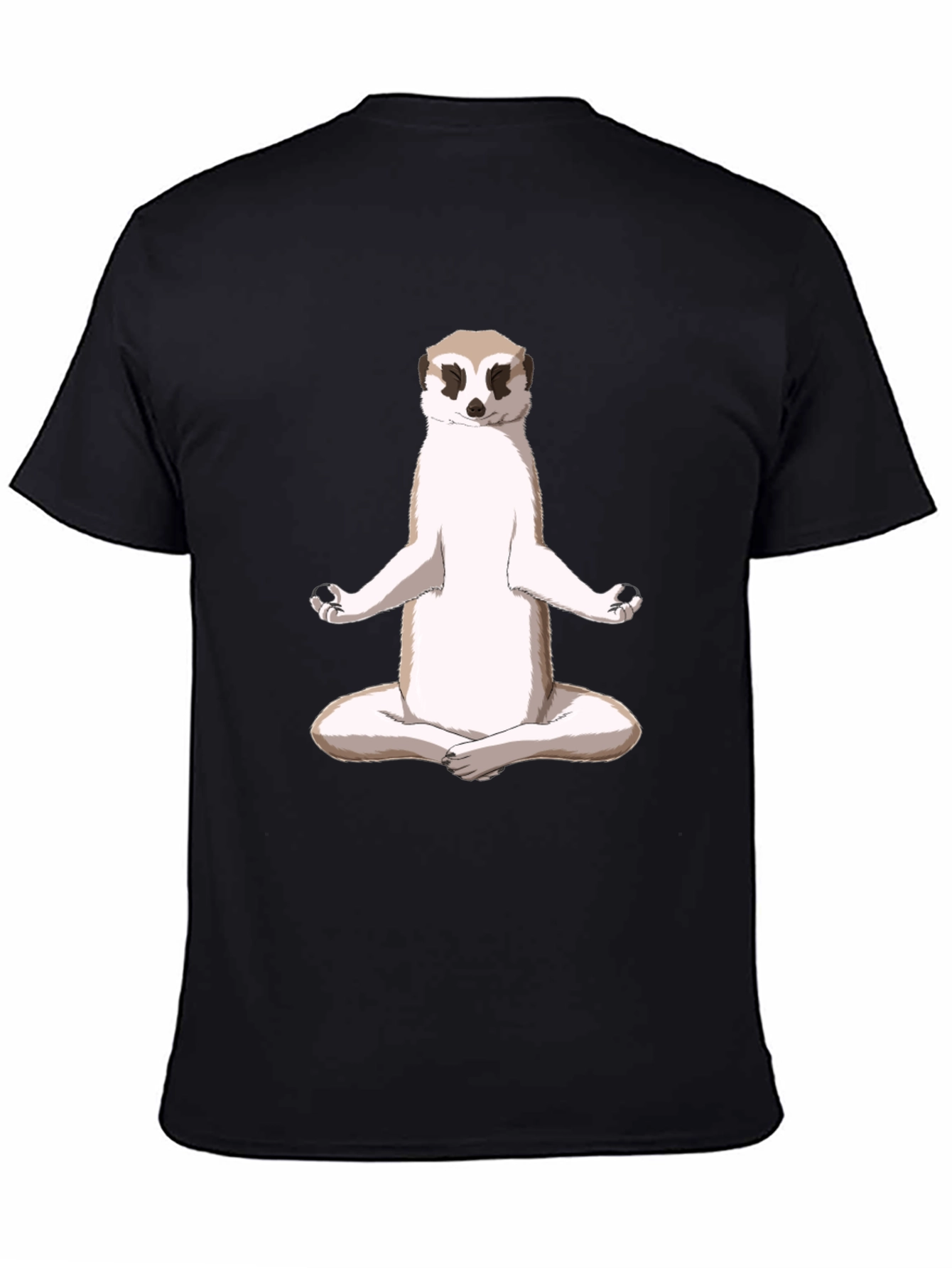 Meditating Meerkat T-Shirt - Zen Animal Tee