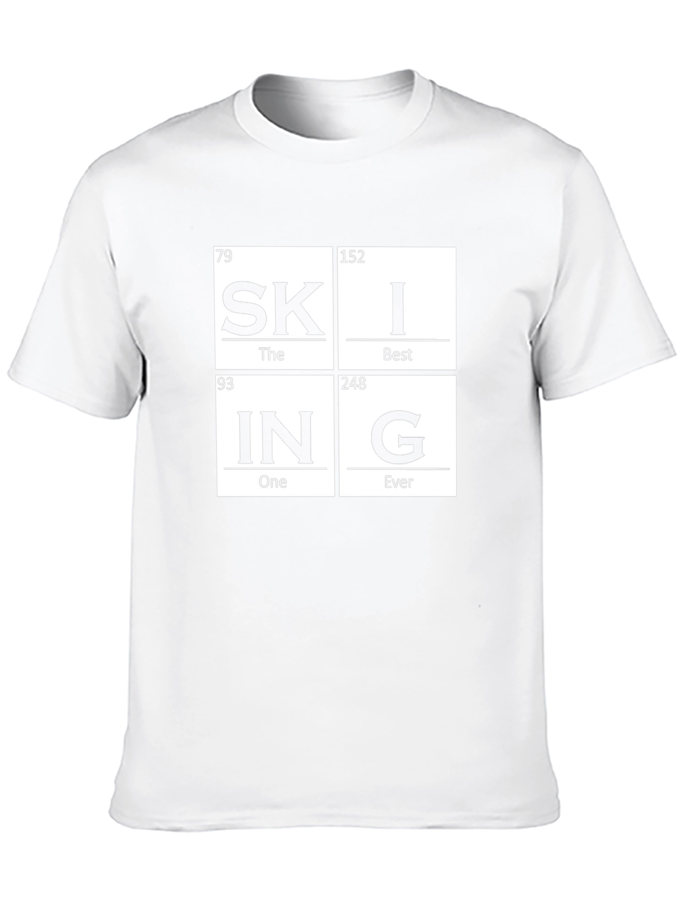 Skiing Periodic Table T-Shirt