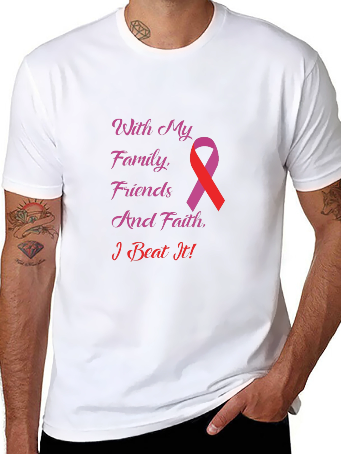 With My Family Friends & Faith T-Shirt