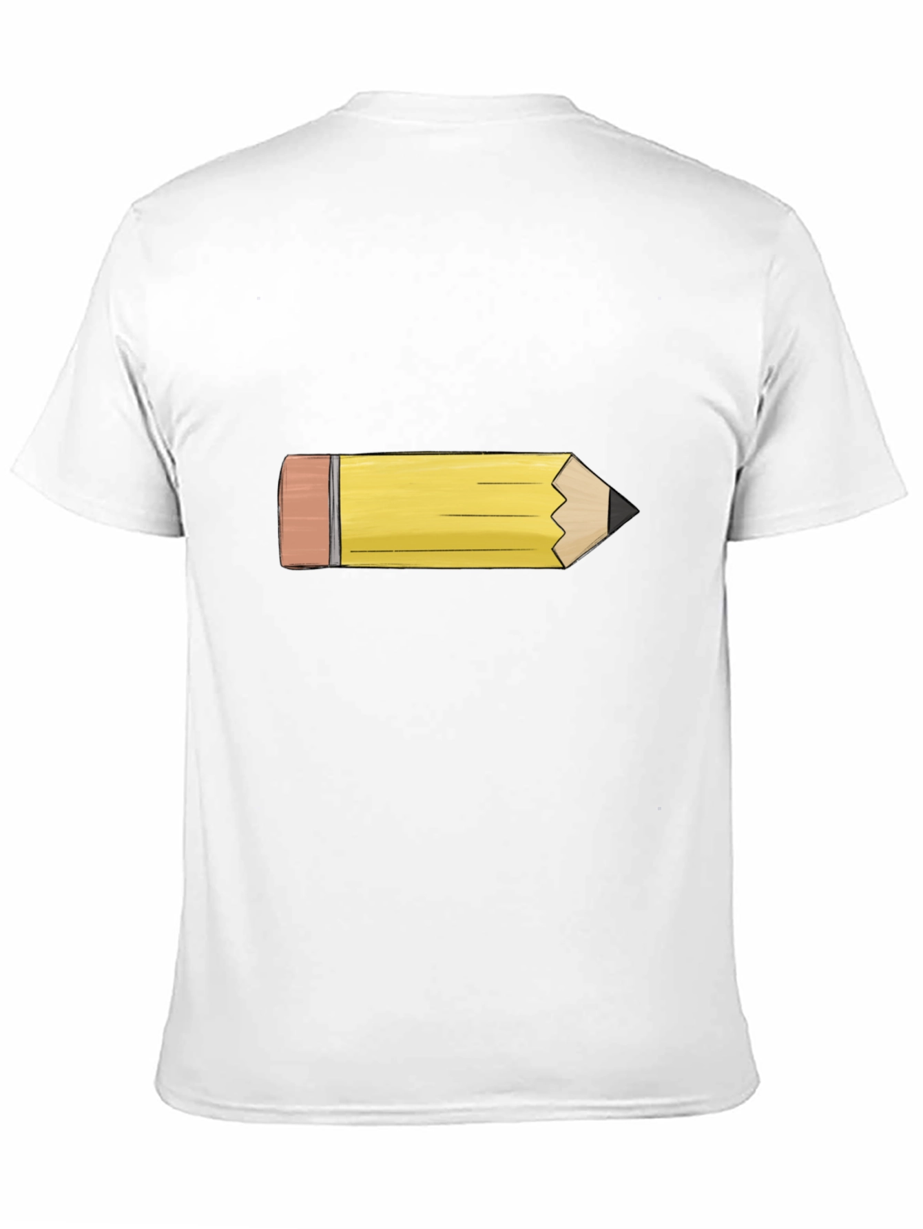 Pencil Graphic Tee - Black Cotton Casual Shirt