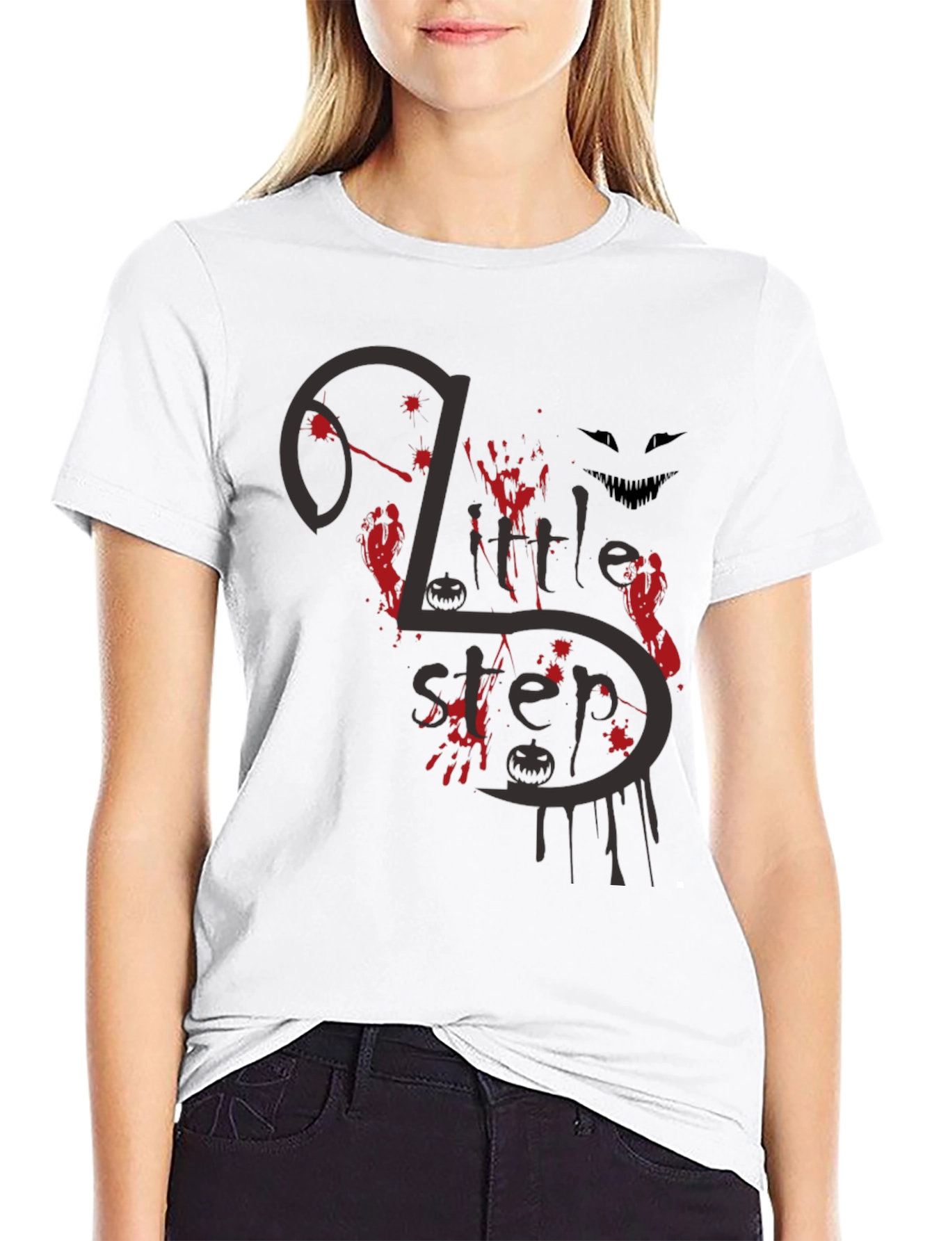 Halloween 2 Little Steps Black Tee