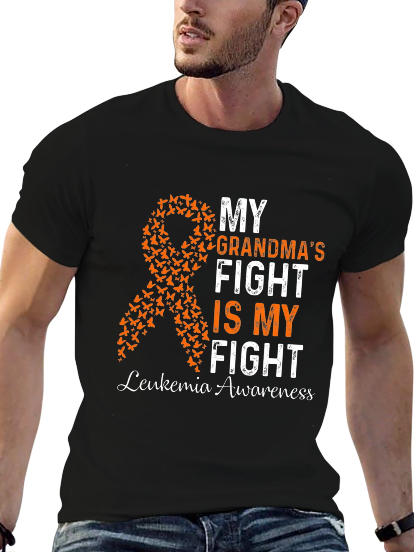 Leukemia Awareness T-Shirt - My Grandmas Fight