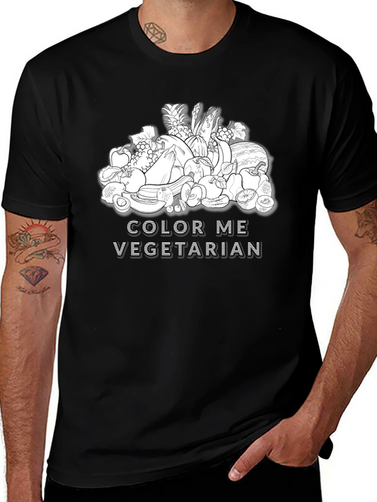 Color Me Vegetarian Graphic Tee
