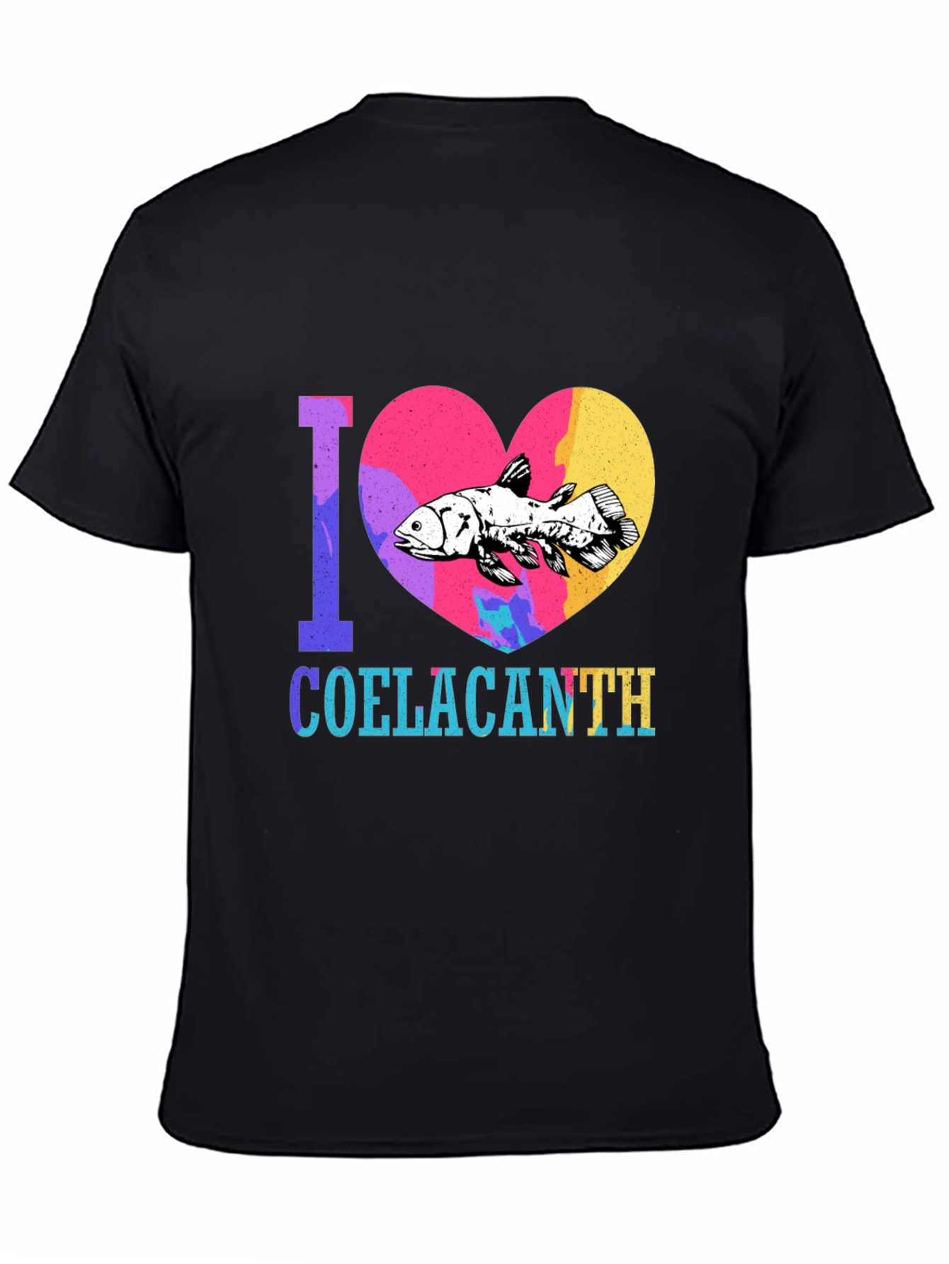 I Heart Coelacanth Graphic Tee - Black