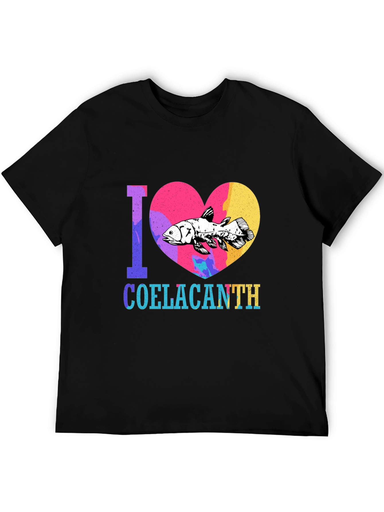 I Heart Coelacanth Graphic Tee - Black