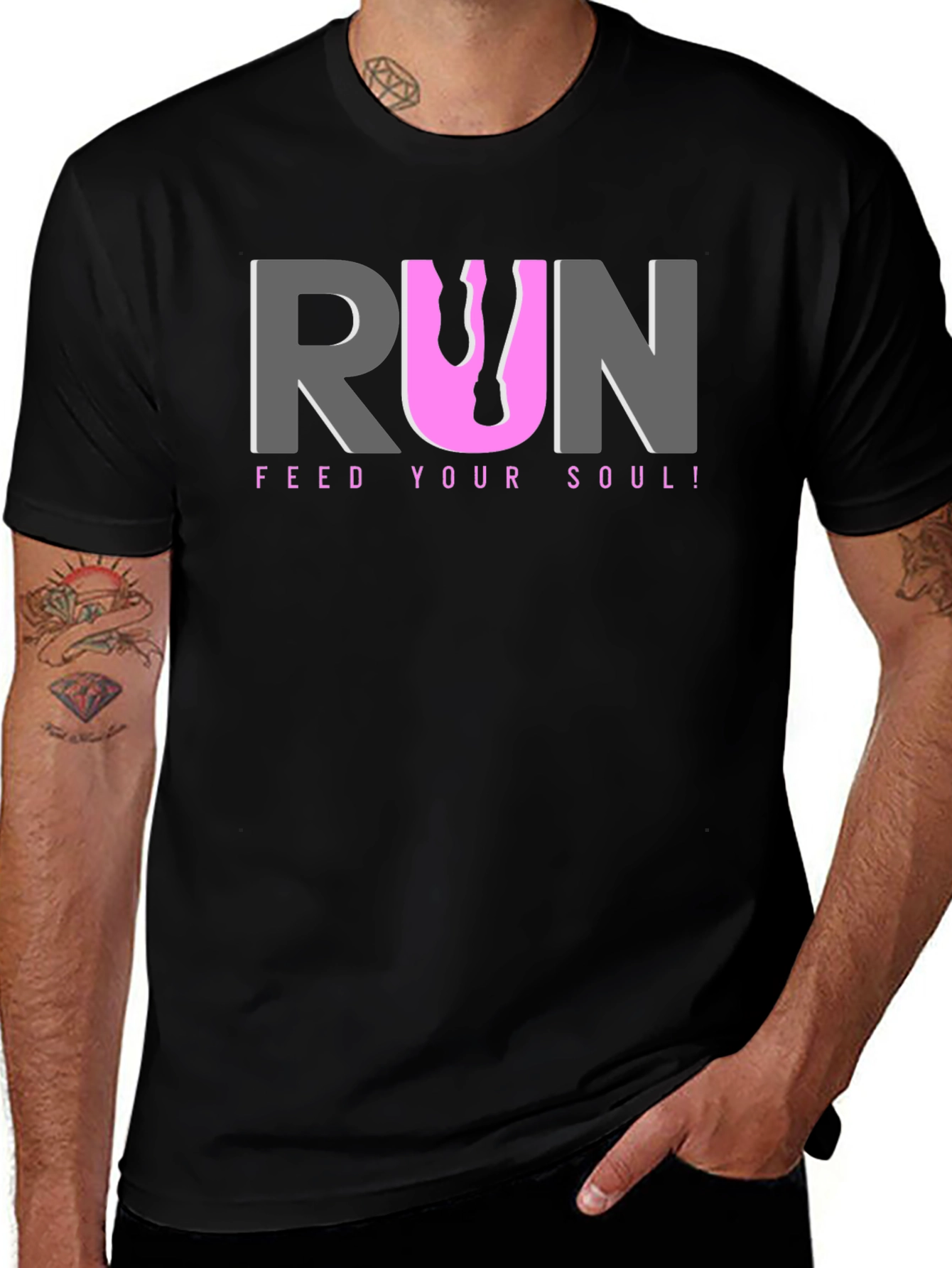 Run Feed Your Soul! Black T-Shirt