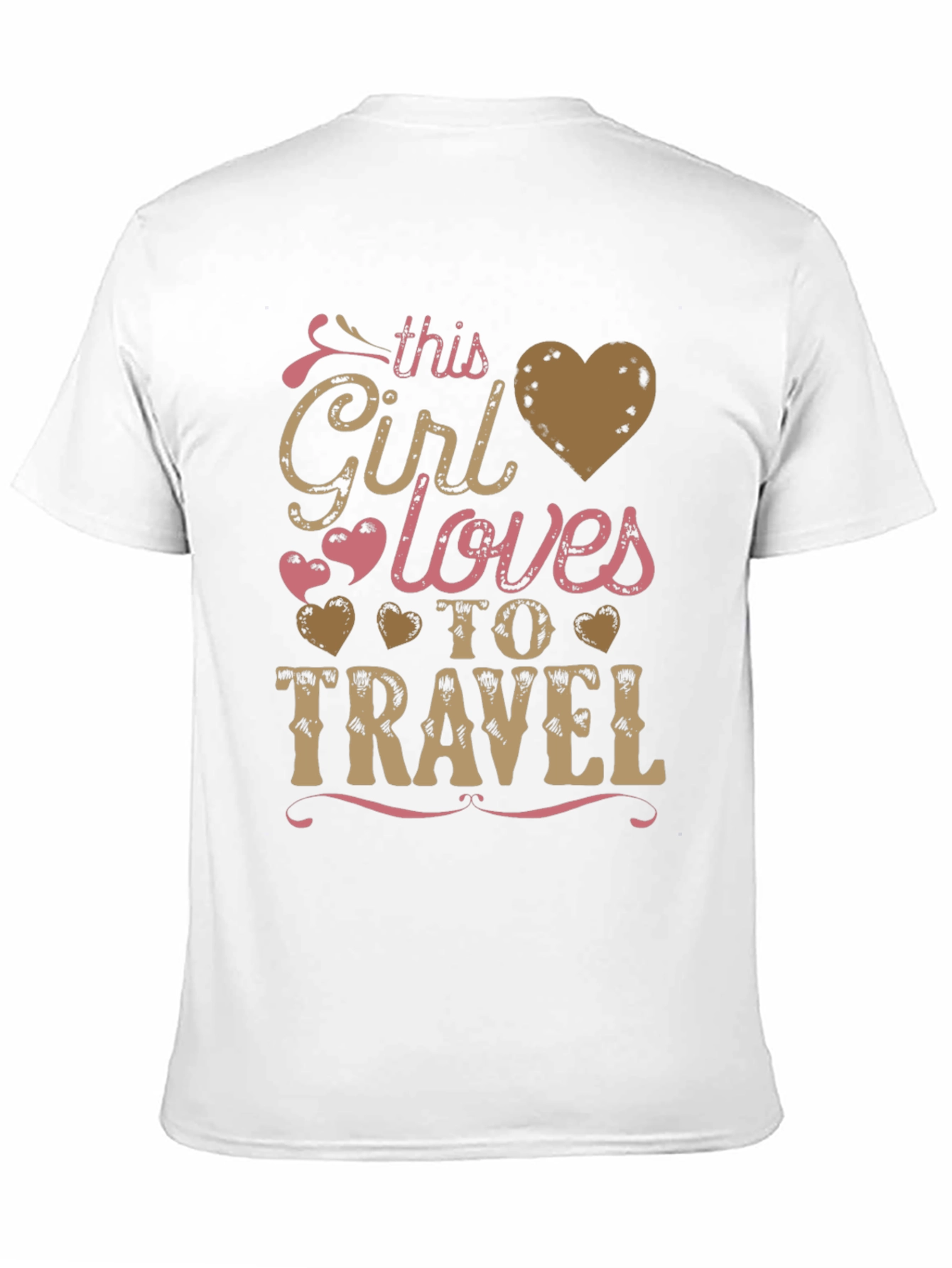 This Girl Loves to Travel Graphic Tee - Black
