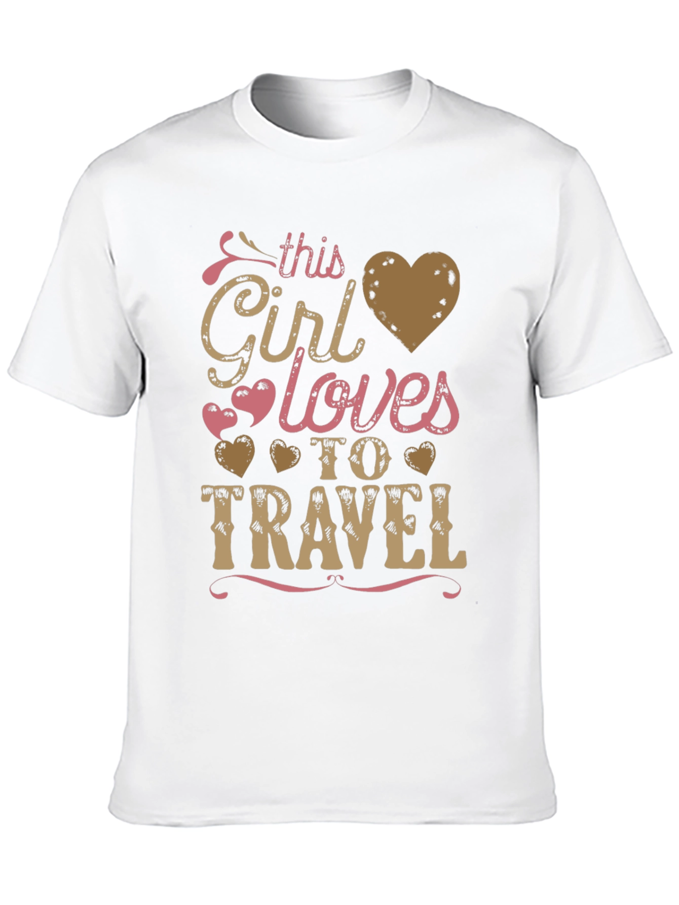 This Girl Loves to Travel Graphic Tee - Black