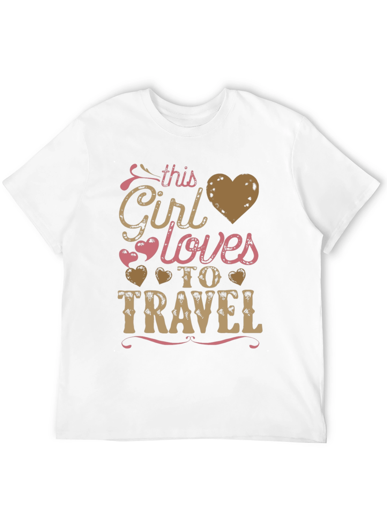 This Girl Loves to Travel Graphic Tee - Black