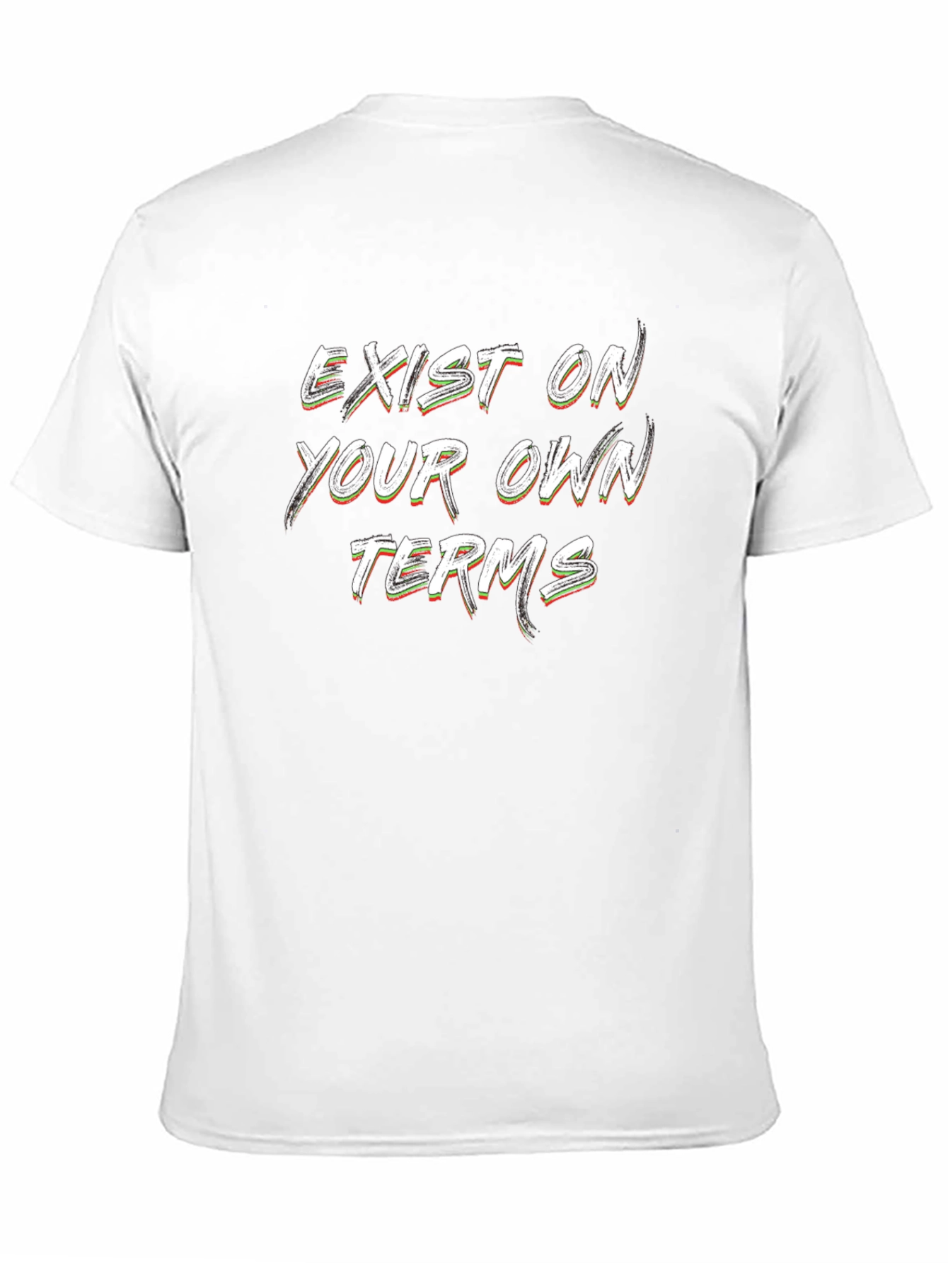 Exist On Your Own Terms Black Graphic T-Shirt