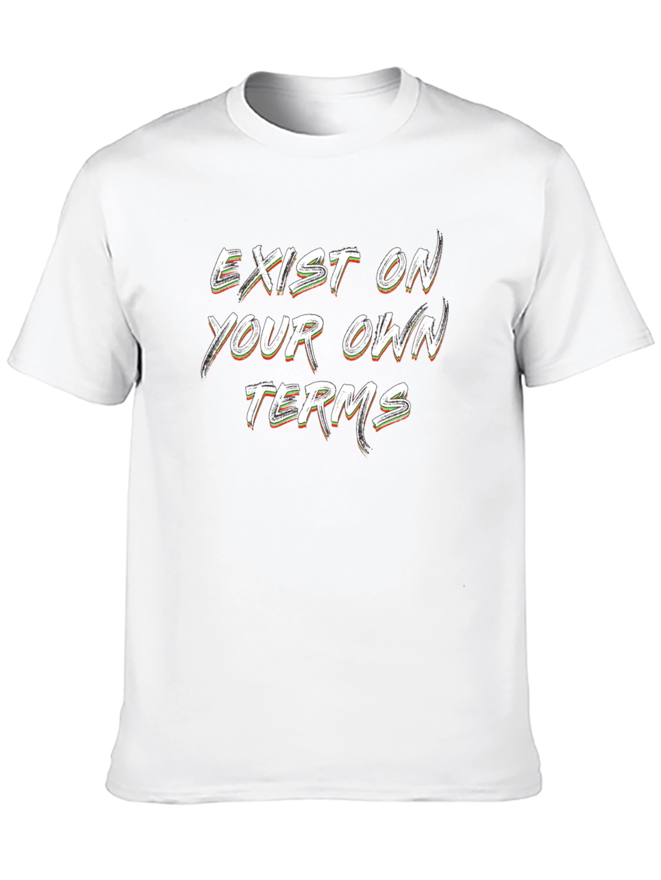 Exist On Your Own Terms Black Graphic T-Shirt
