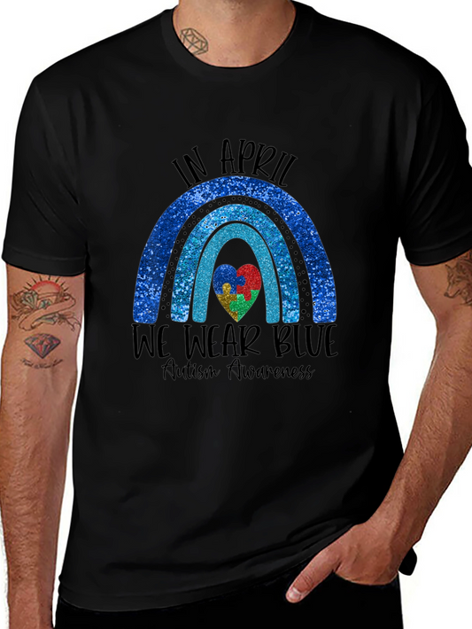 Autism Awareness T-Shirt - In April We Wear Blue