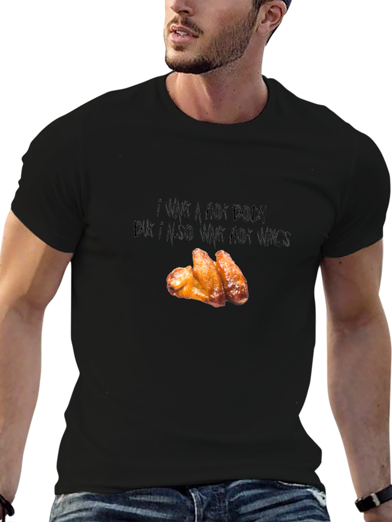 Funny Hot Wings Graphic T-Shirt