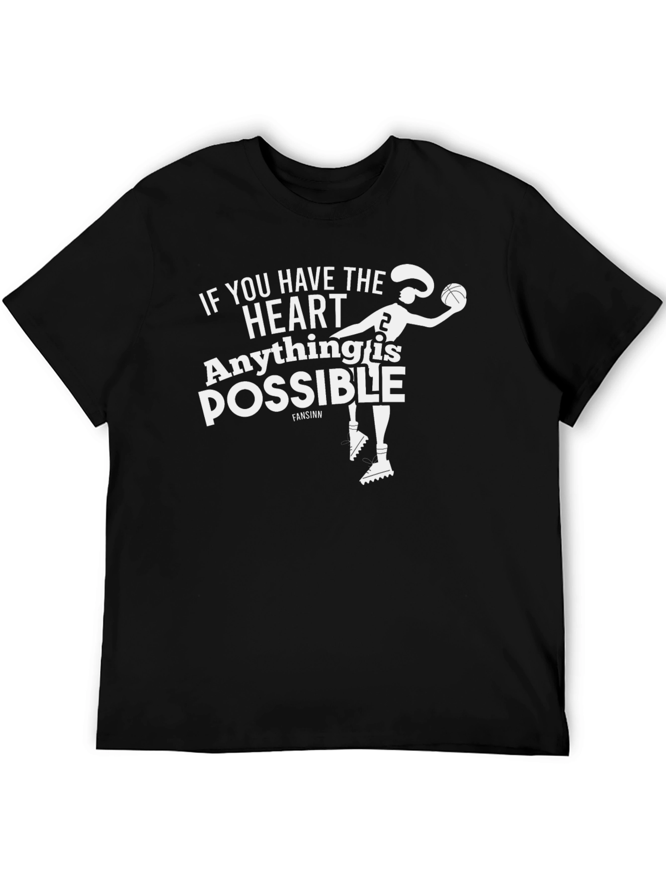 Inspirational Basketball T-Shirt: Heart & Possibility