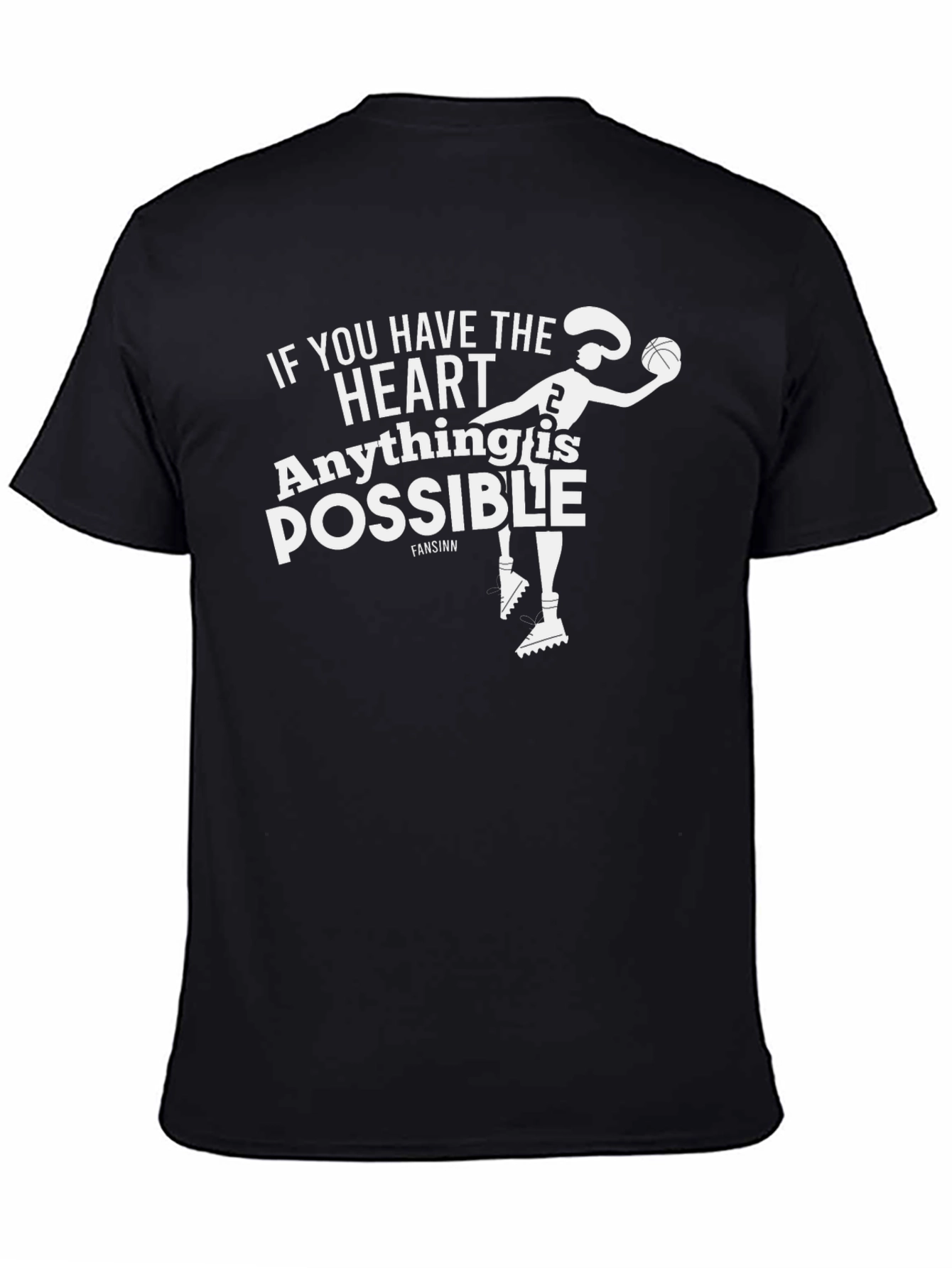Inspirational Basketball T-Shirt: Heart & Possibility