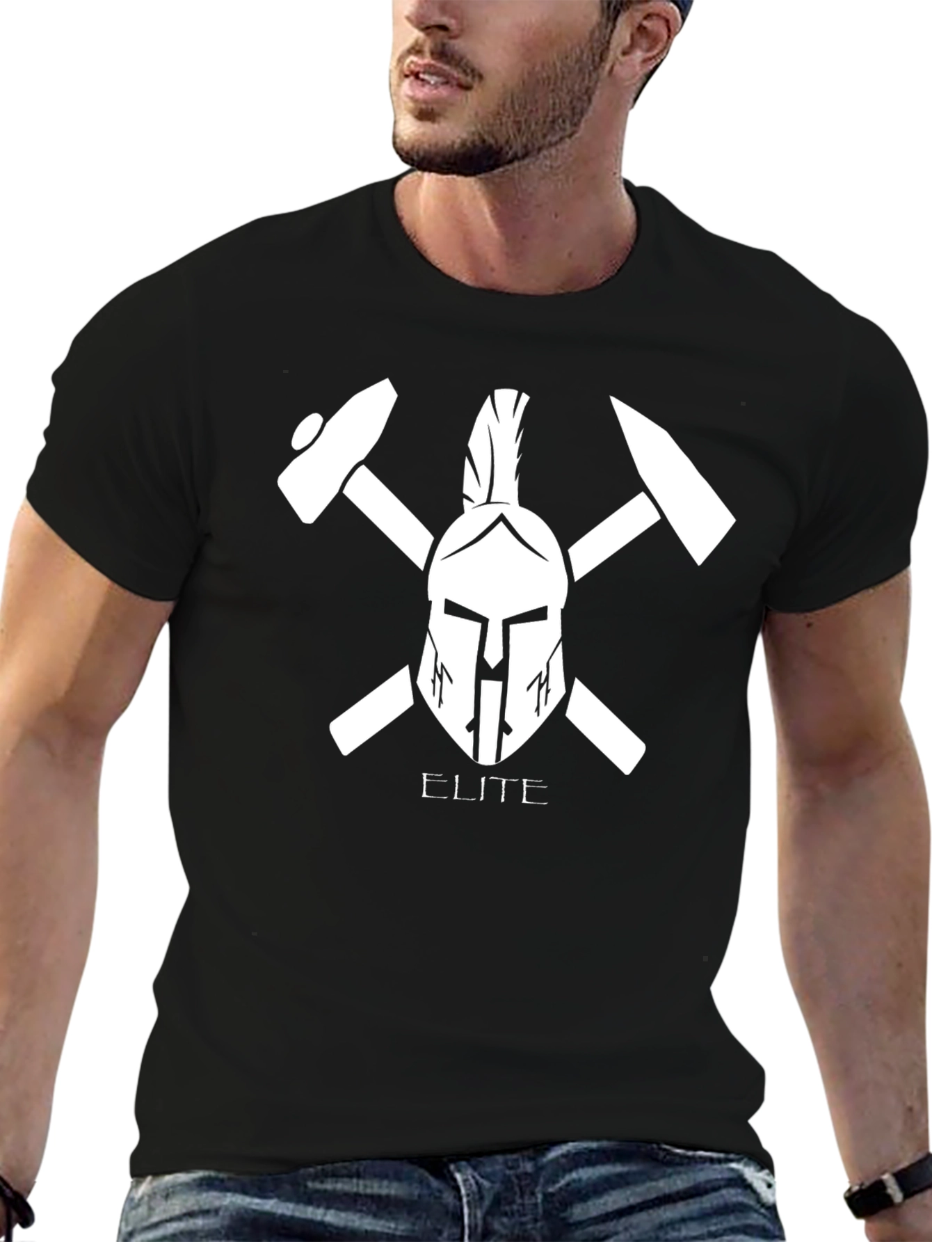 Elite Spartan Black T-Shirt