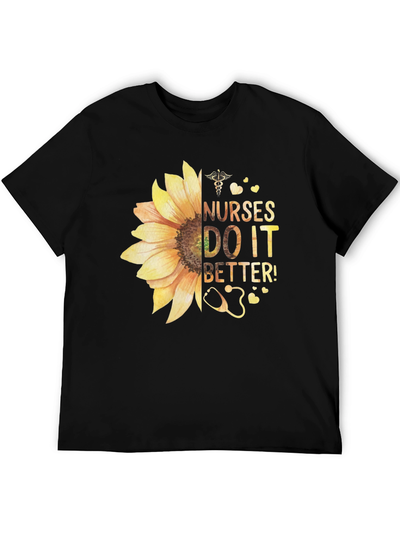 Nurses Do It Better Sunflower Graphic Tee