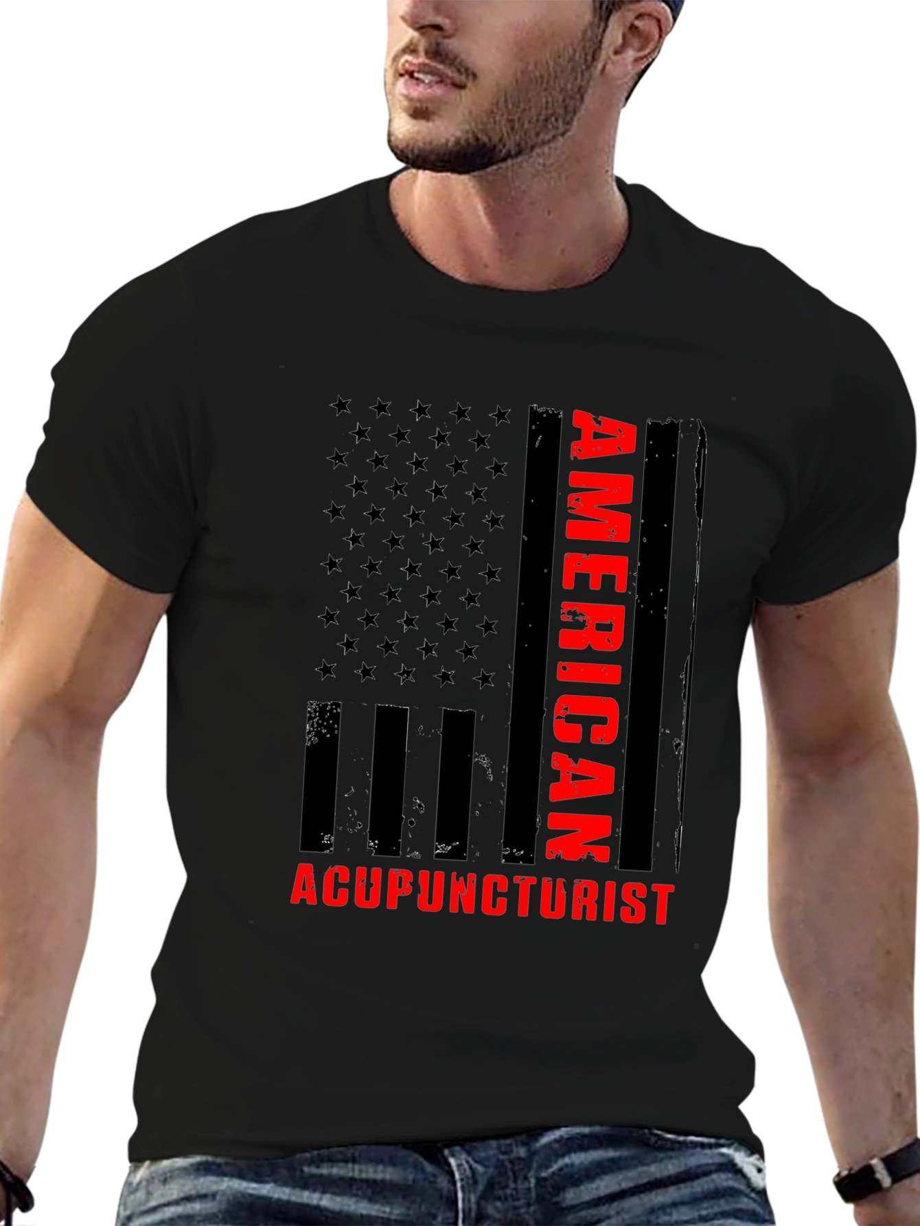 American Acupuncturist T-Shirt - Patriotic Design