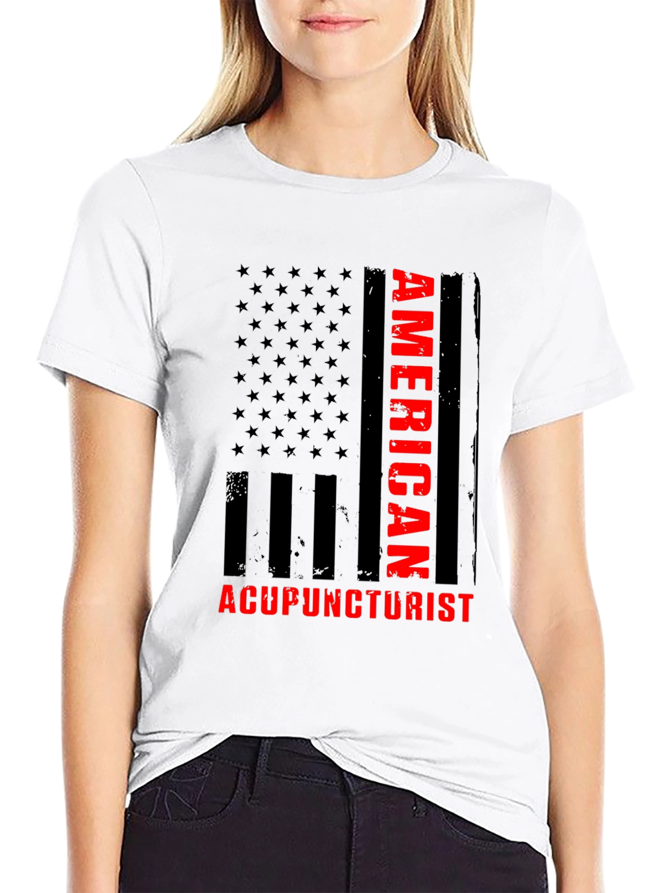 American Acupuncturist T-Shirt - Patriotic Design
