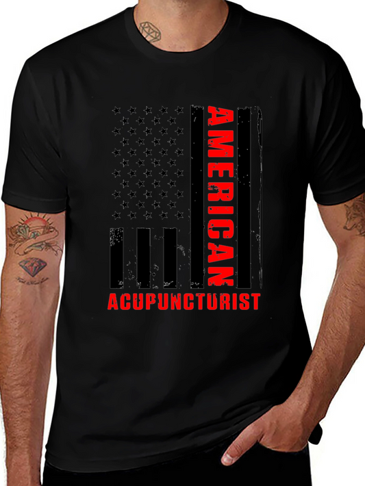 American Acupuncturist T-Shirt - Patriotic Design