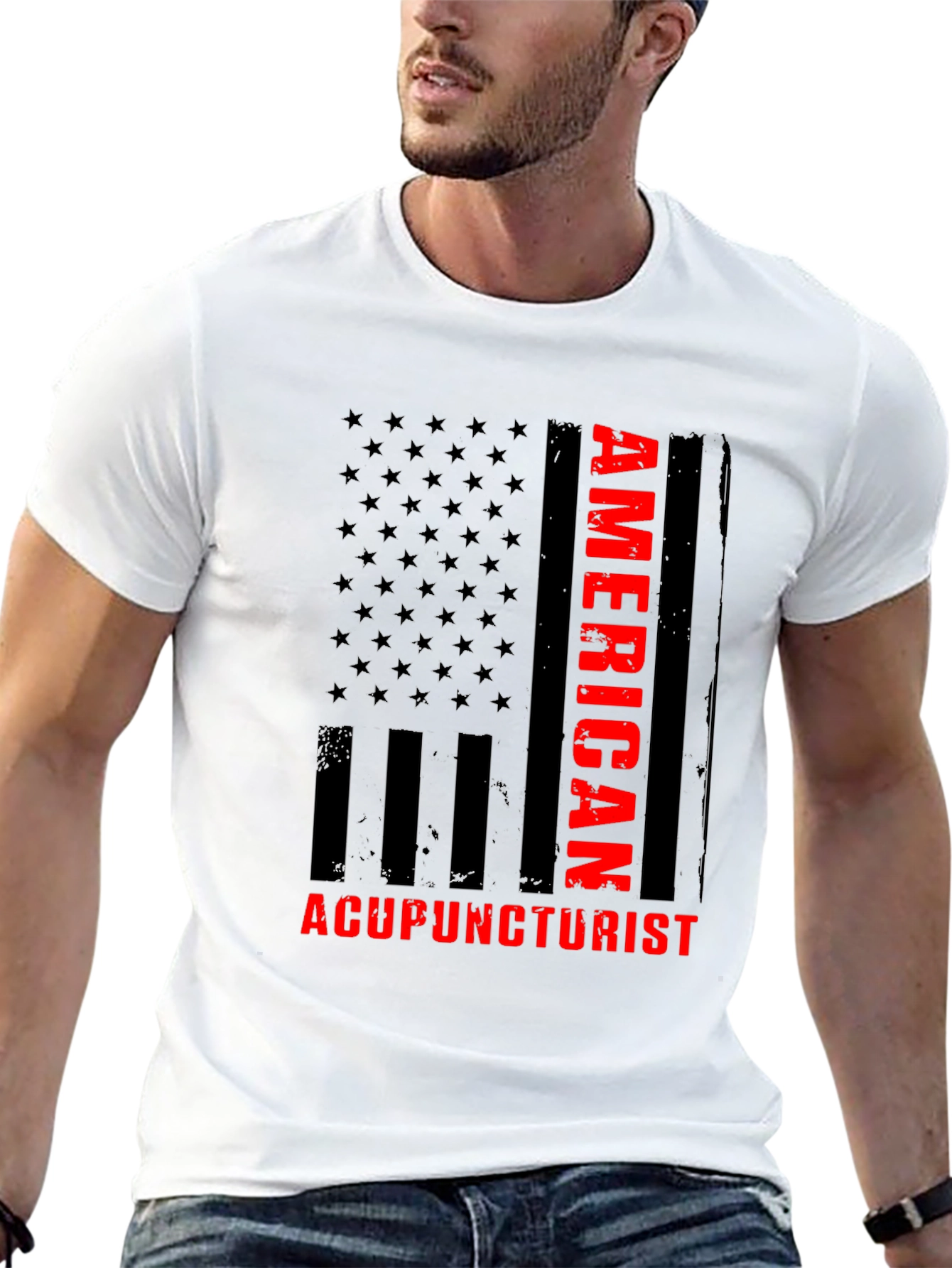 American Acupuncturist T-Shirt - Patriotic Design
