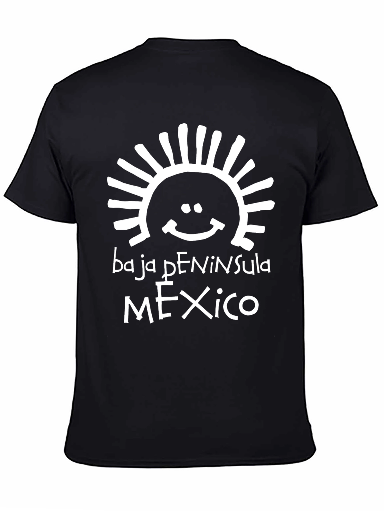 Baja Peninsula Mexico Graphic T-Shirt - Black