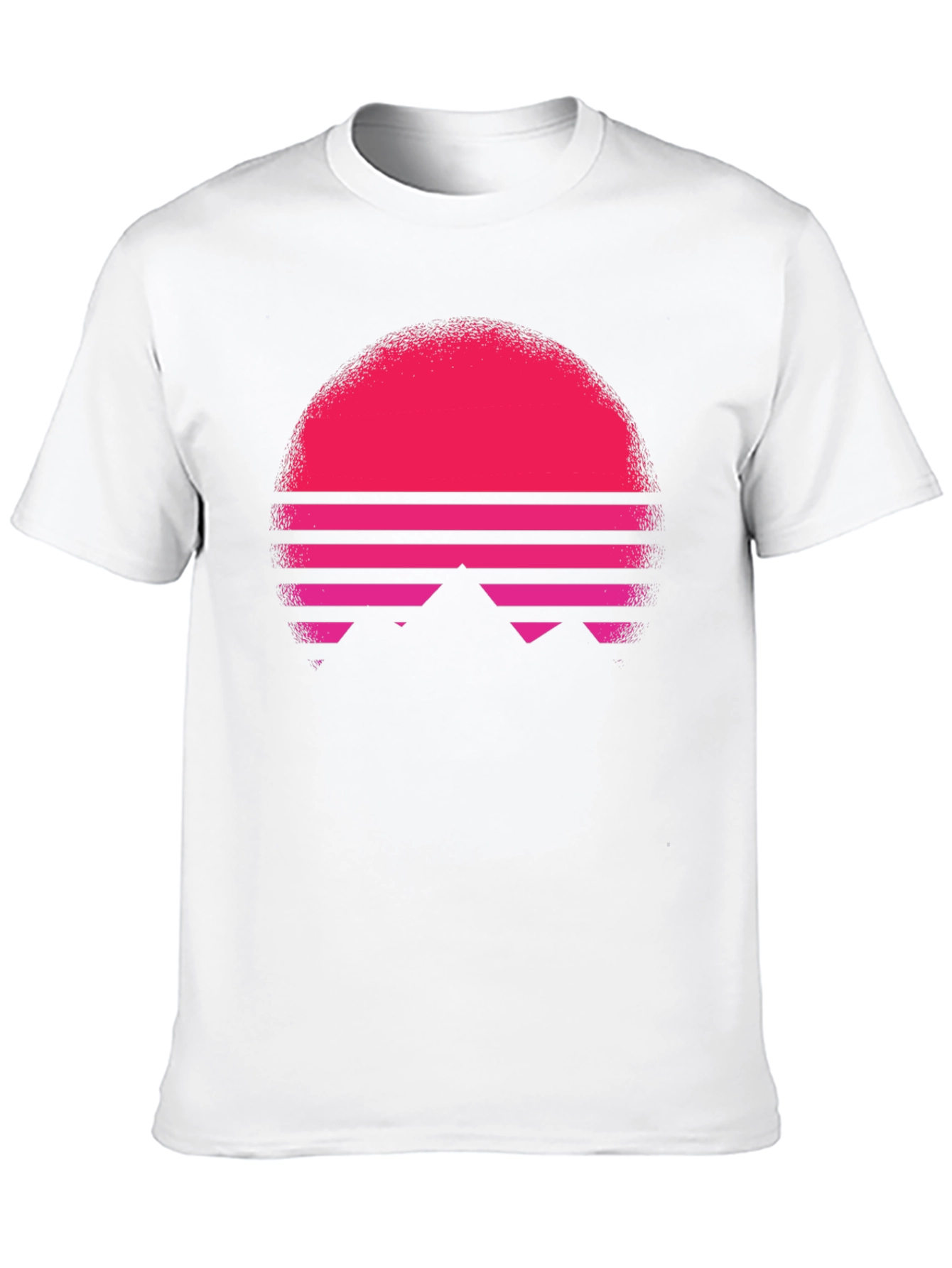 Retro Sunset Graphic Tee - Black