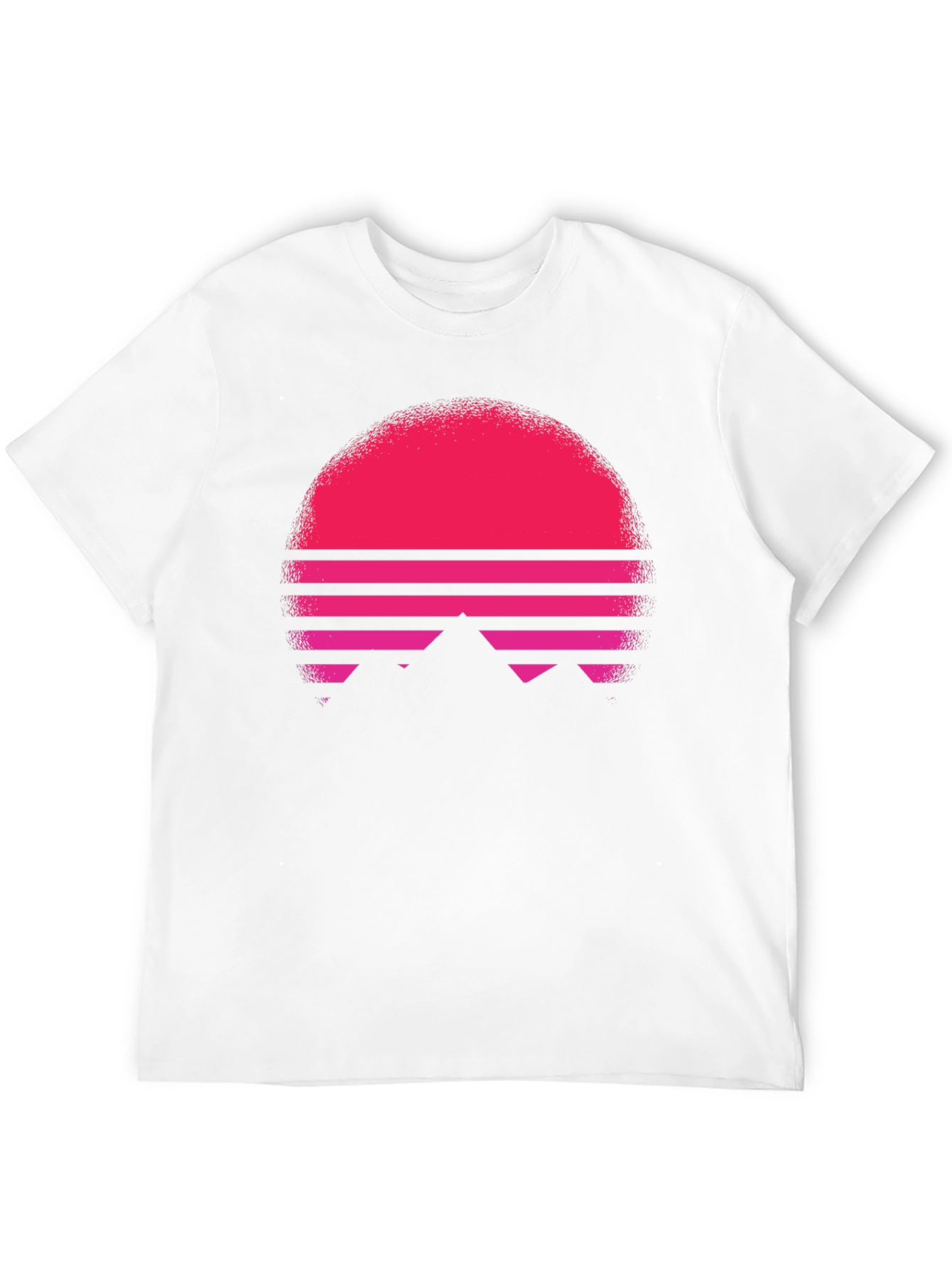 Retro Sunset Graphic Tee - Black